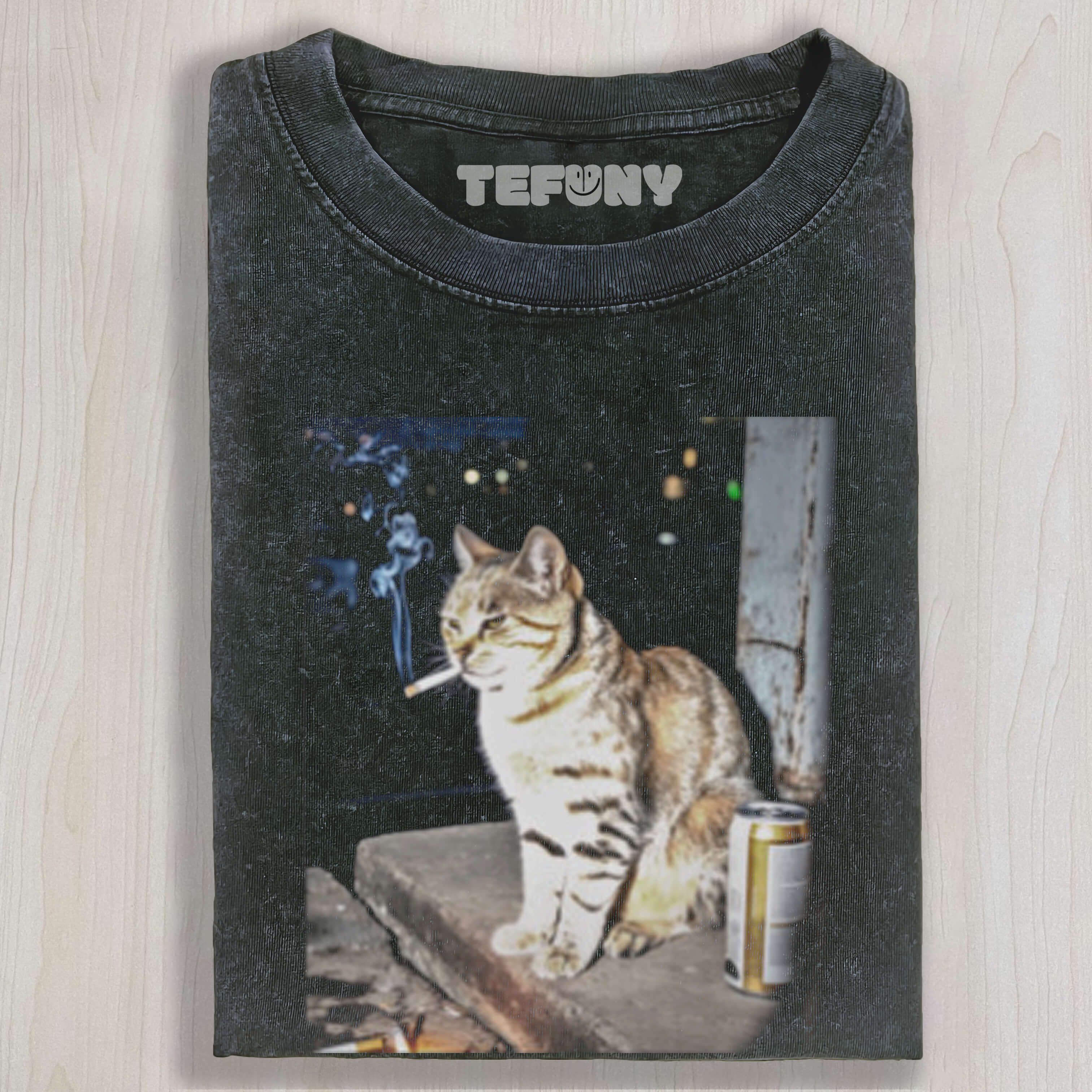 SMOKING CAT MEME TEE & SWEAT & HOOD