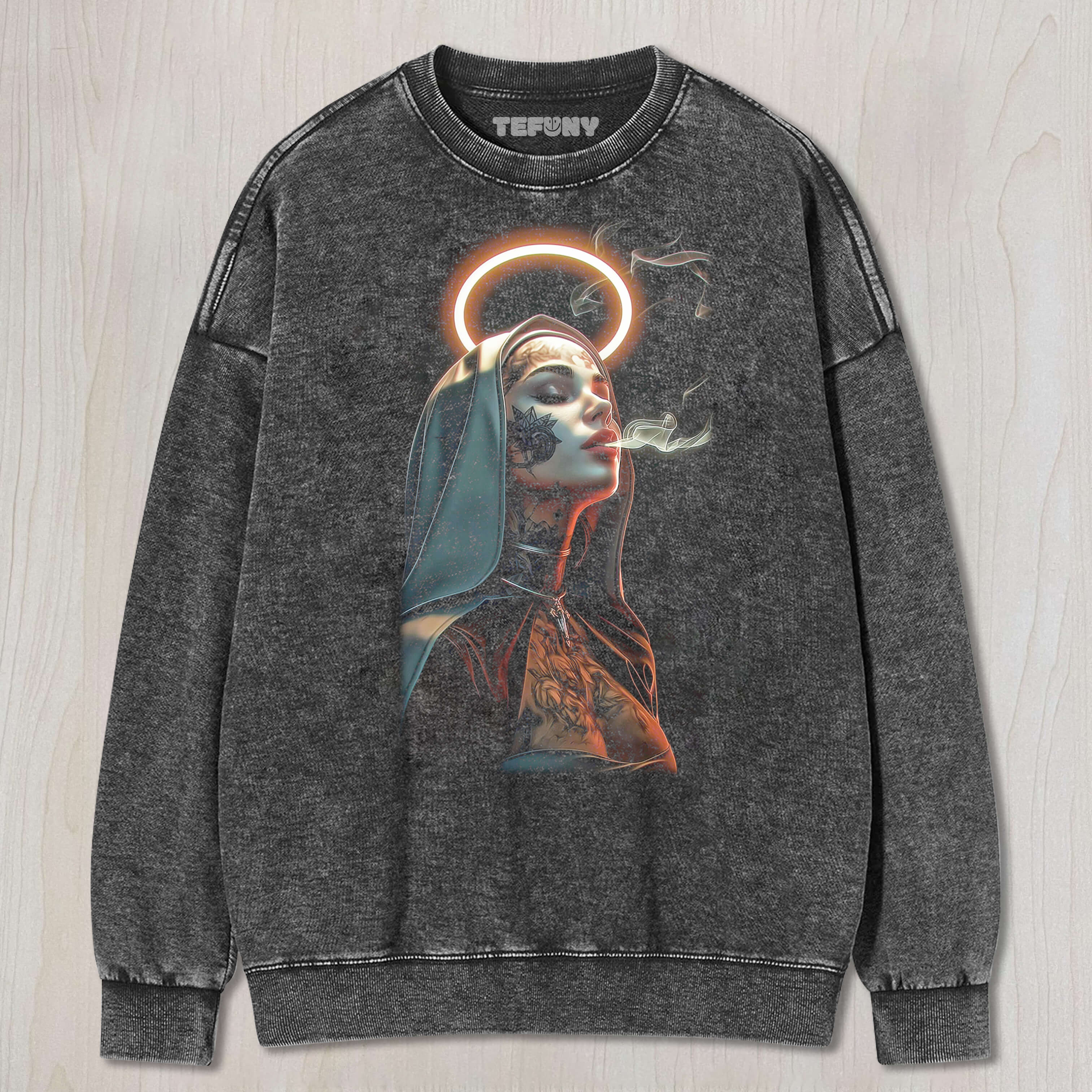 SMOKING COOL NUN TEE & SWEAT & HOOD