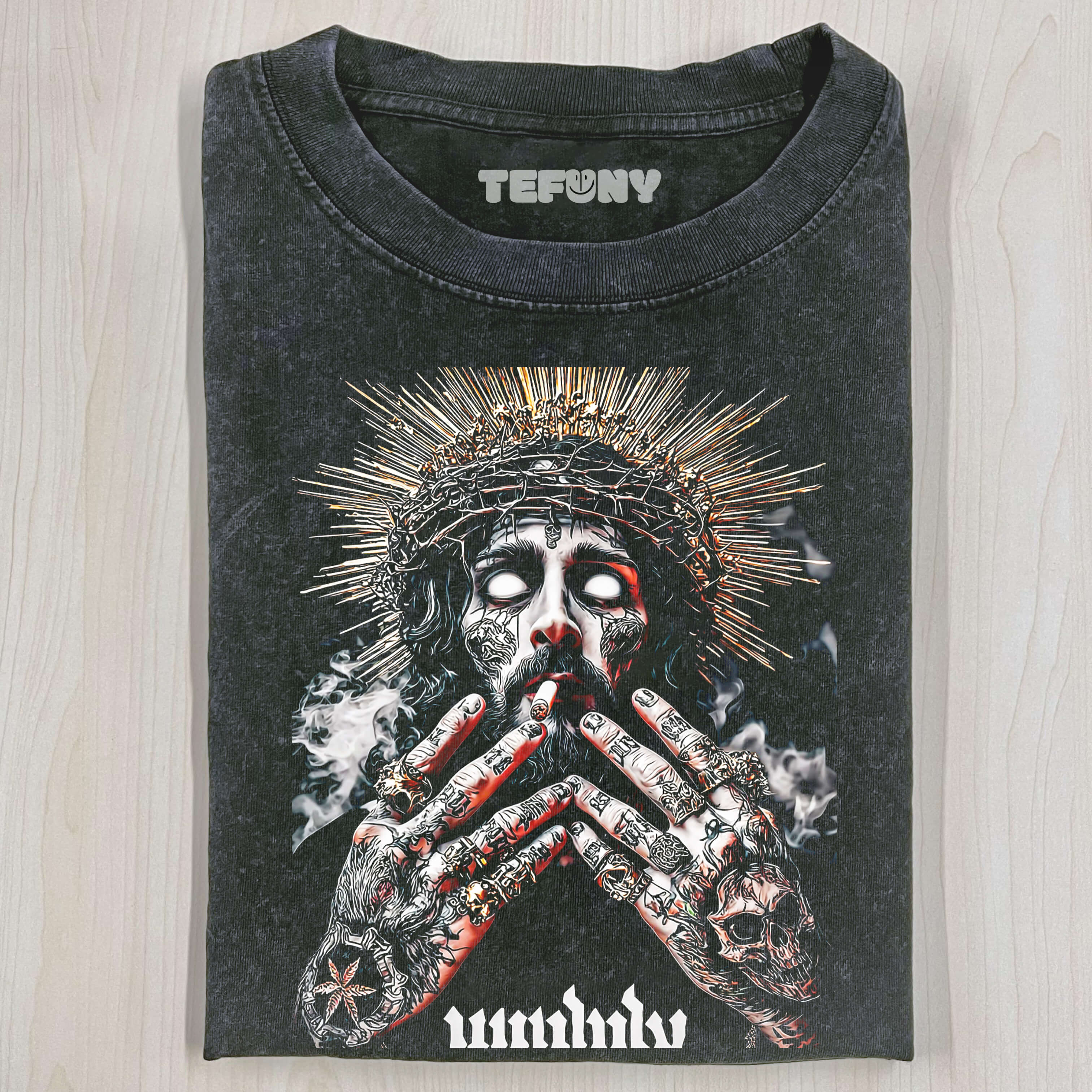 SMOKING TATTOO GOD T-SHIRT