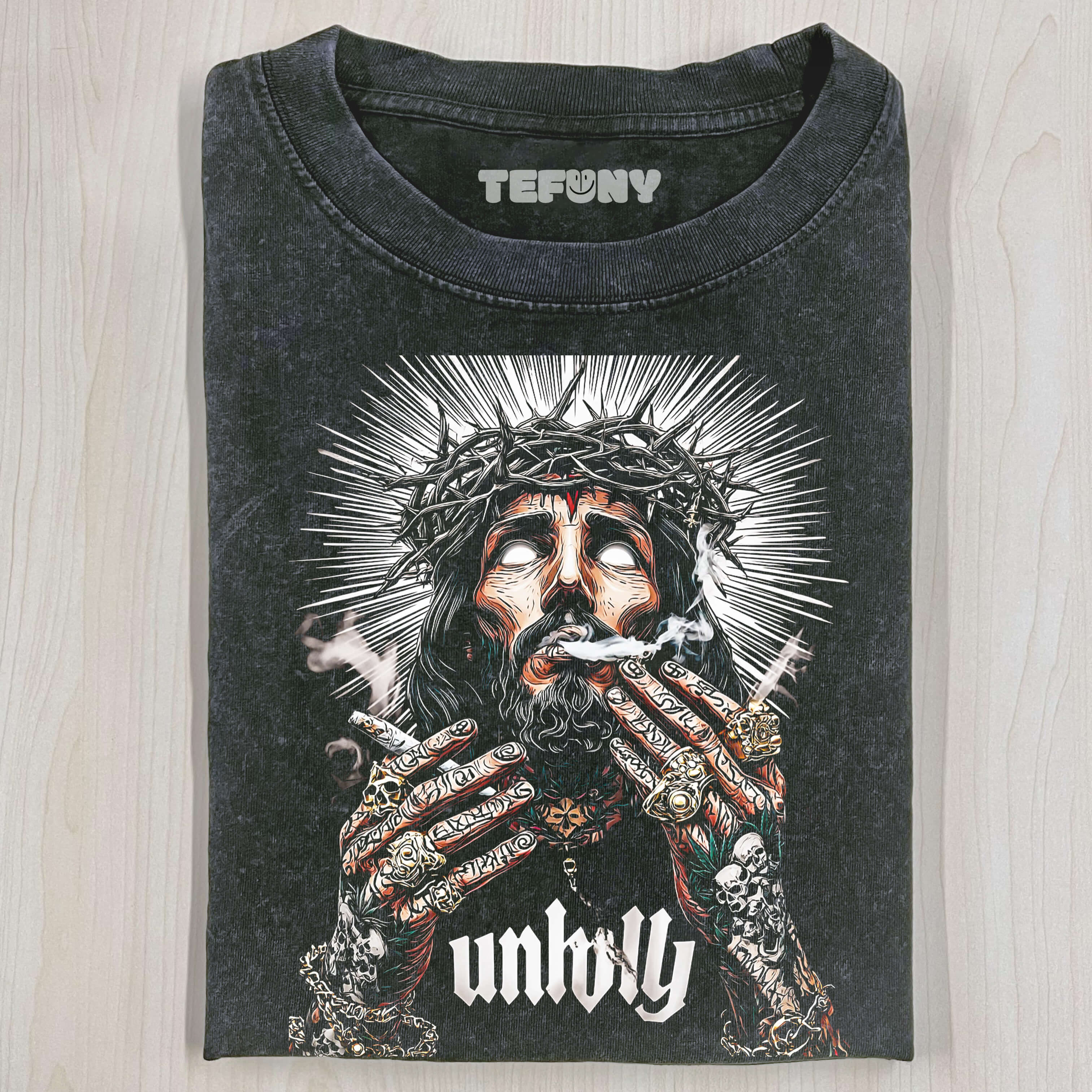 SMOKING TATTOO GOD T-SHIRT V2