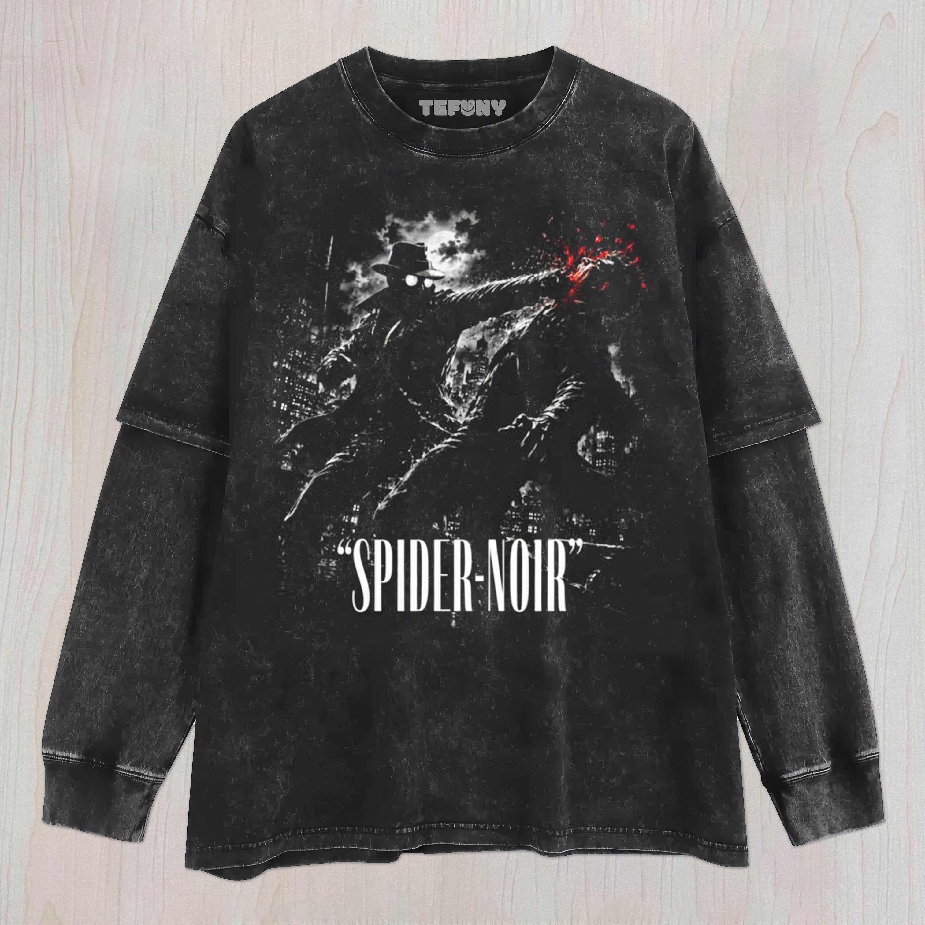 SPIDER-NOIR V17 UNISEX TEE, TANK TOP, LAYERED LS, SWEATSHIRT & HOODIE