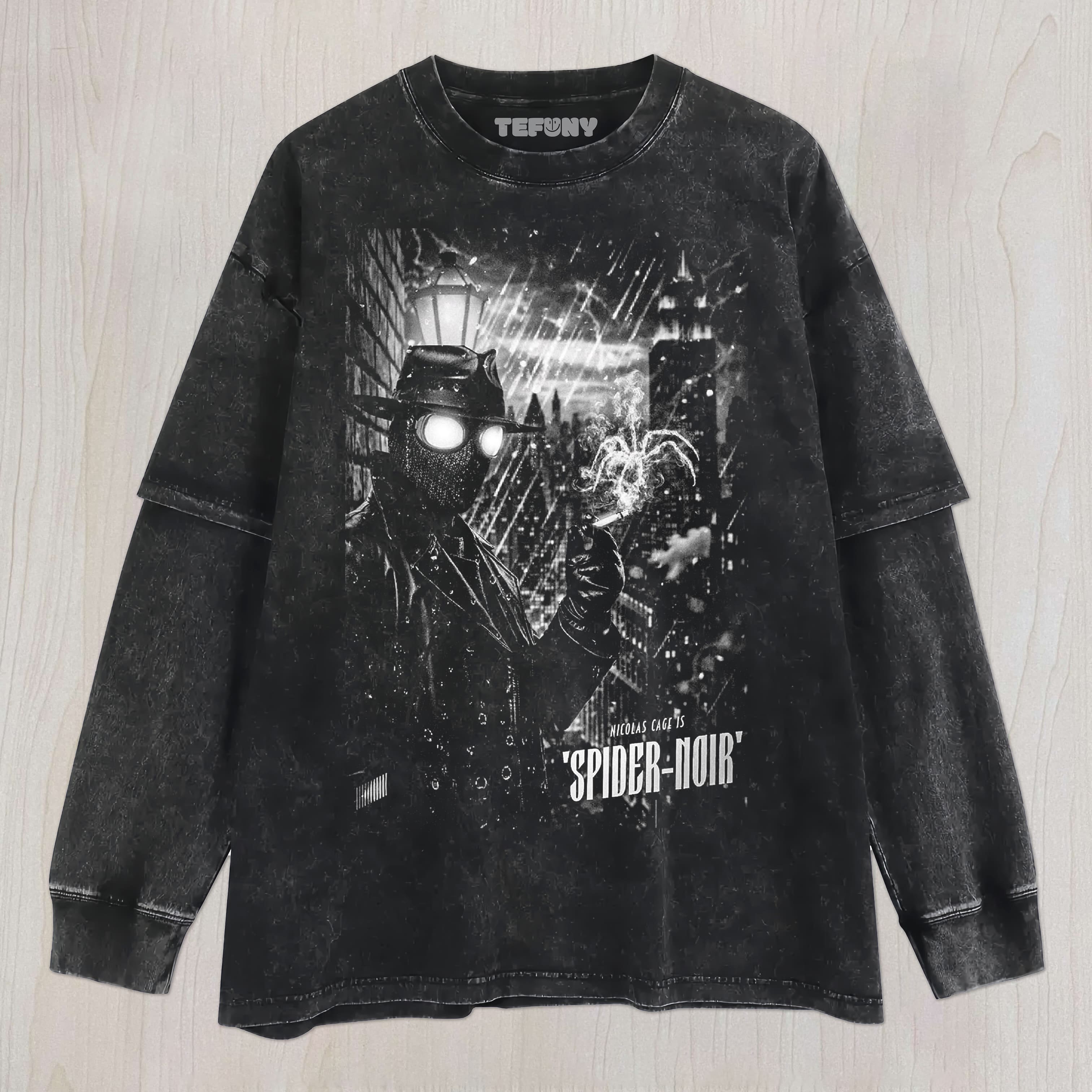 SPIDER-NOIR V2 UNISEX TEE, TANK TOP, LAYERED LS, SWEATSHIRT & HOODIE