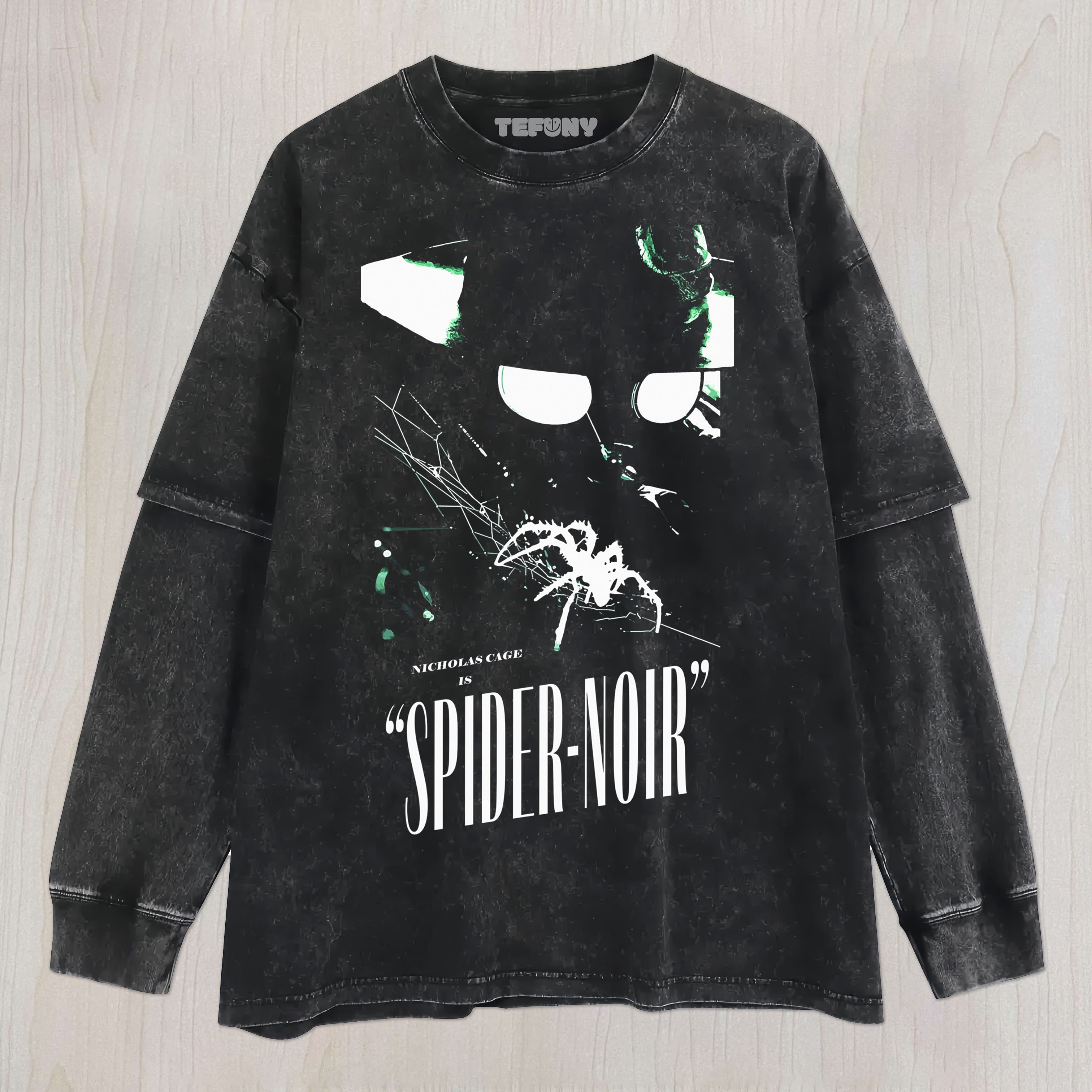 SPIDER-NOIR V9 UNISEX TEE, TANK TOP, LAYERED LS, SWEATSHIRT & HOODIE