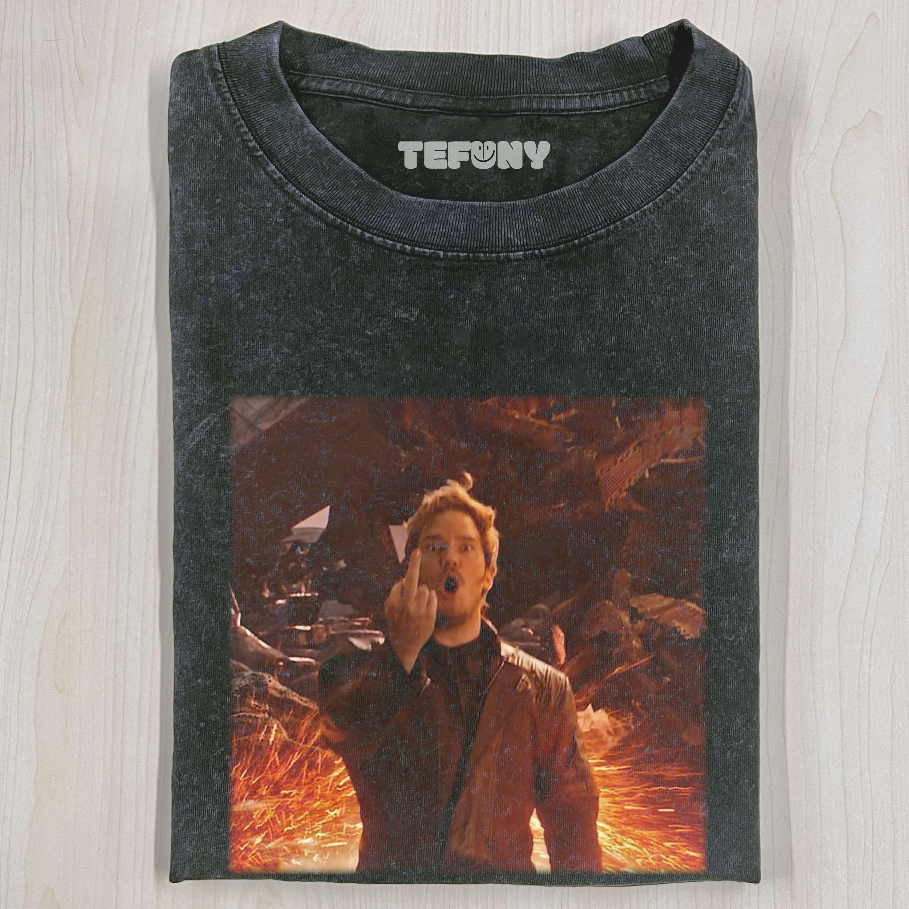 STAR-LORD GIVES THE MIDDLE FINGER T-SHIRT