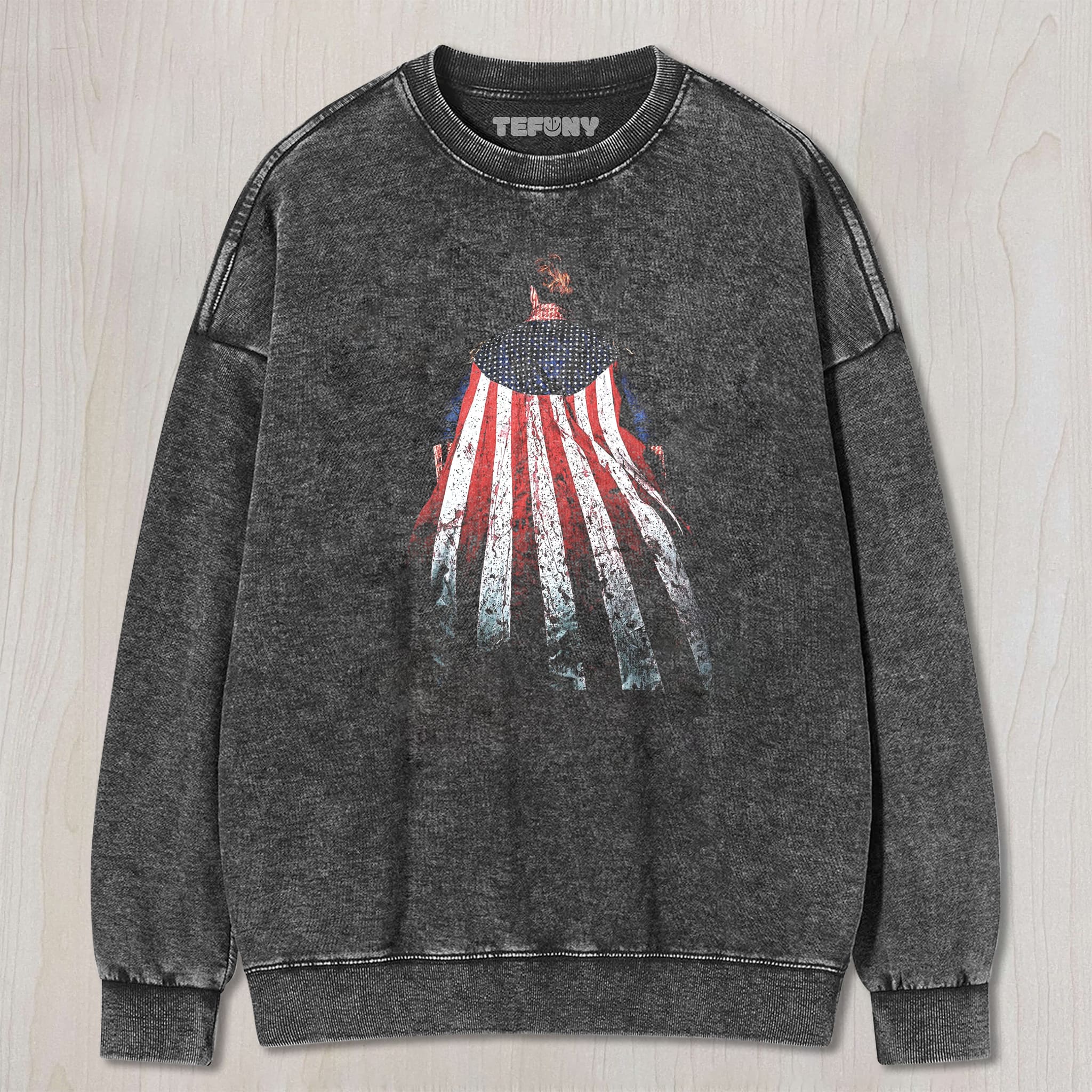 STAR FLAG BACK UNISEX TEE, TANK TOP, LAYERED LS, SWEATSHIRT & HOODIE