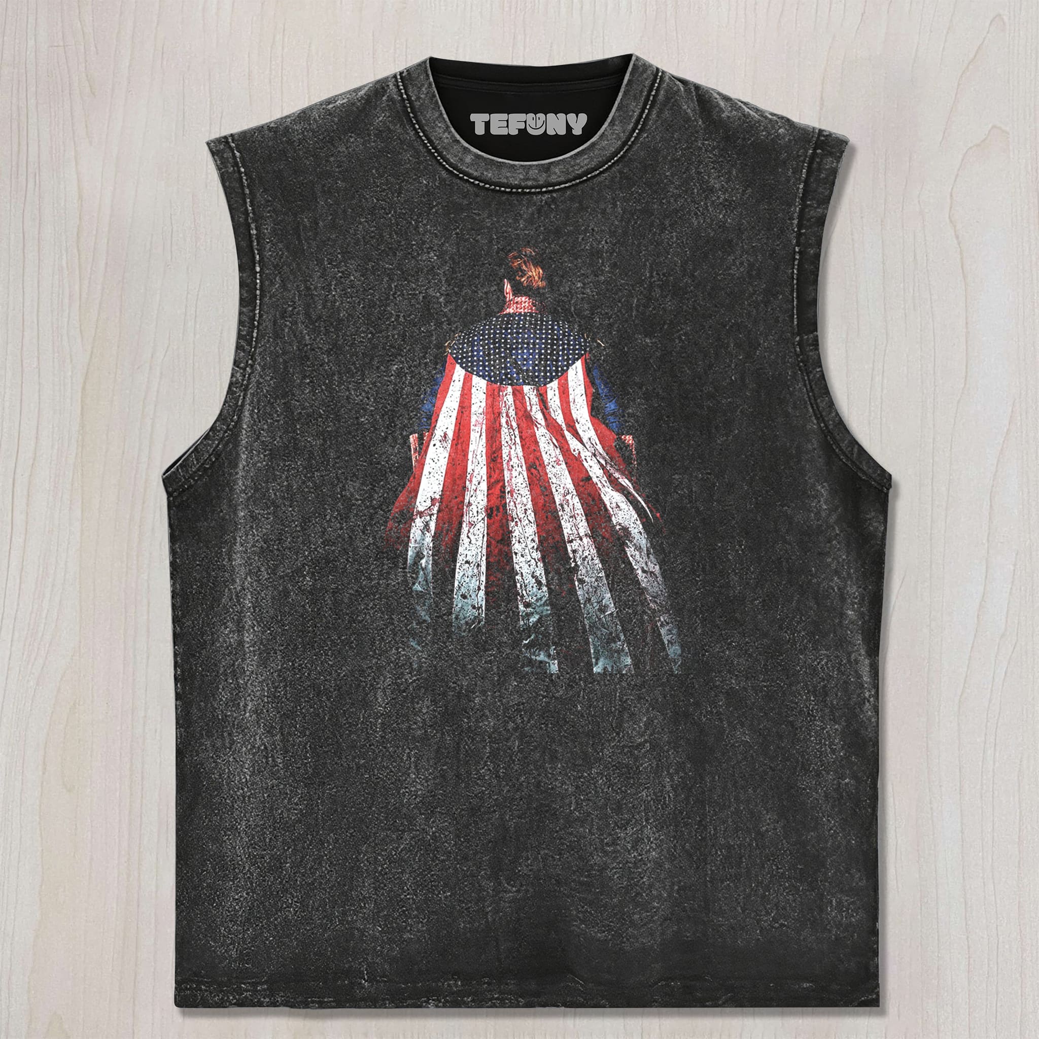 STAR FLAG BACK UNISEX TEE, TANK TOP, LAYERED LS, SWEATSHIRT & HOODIE