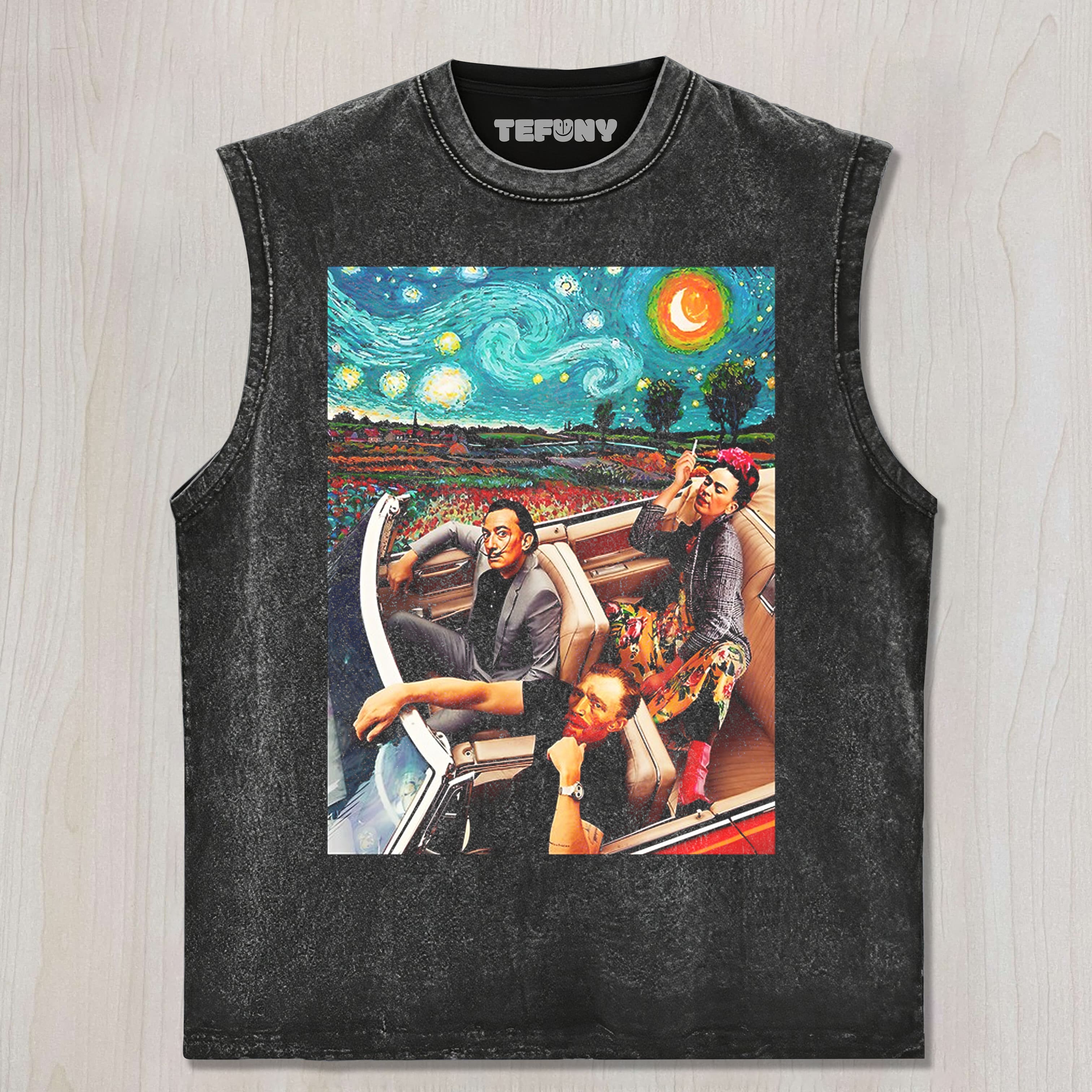 STARRY NIGHT IN THE CAR UNISEX TEE, TANK TOP, LAYERED LS, SWEATSHIRT & HOODIE