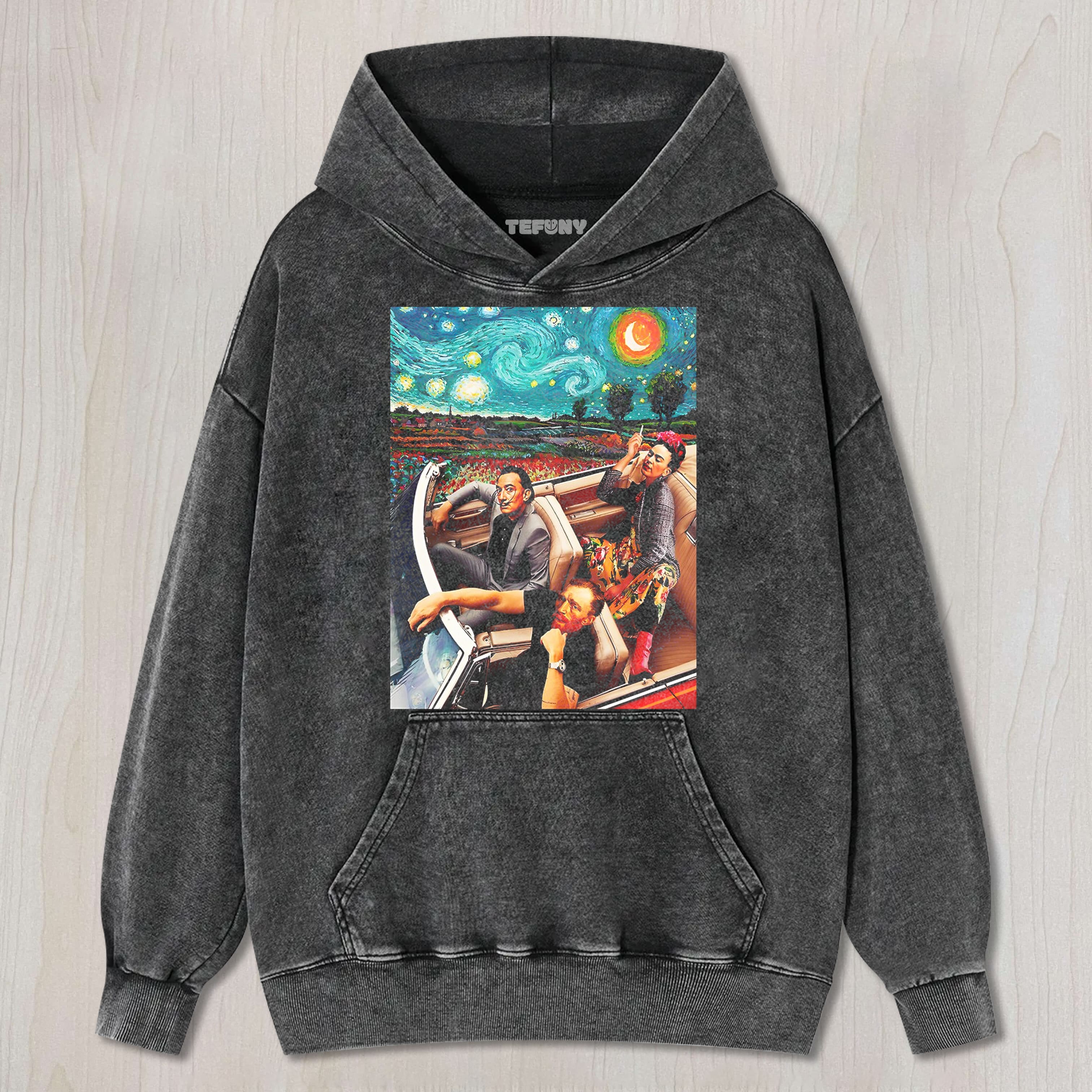 STARRY NIGHT IN THE CAR UNISEX TEE, TANK TOP, LAYERED LS, SWEATSHIRT & HOODIE
