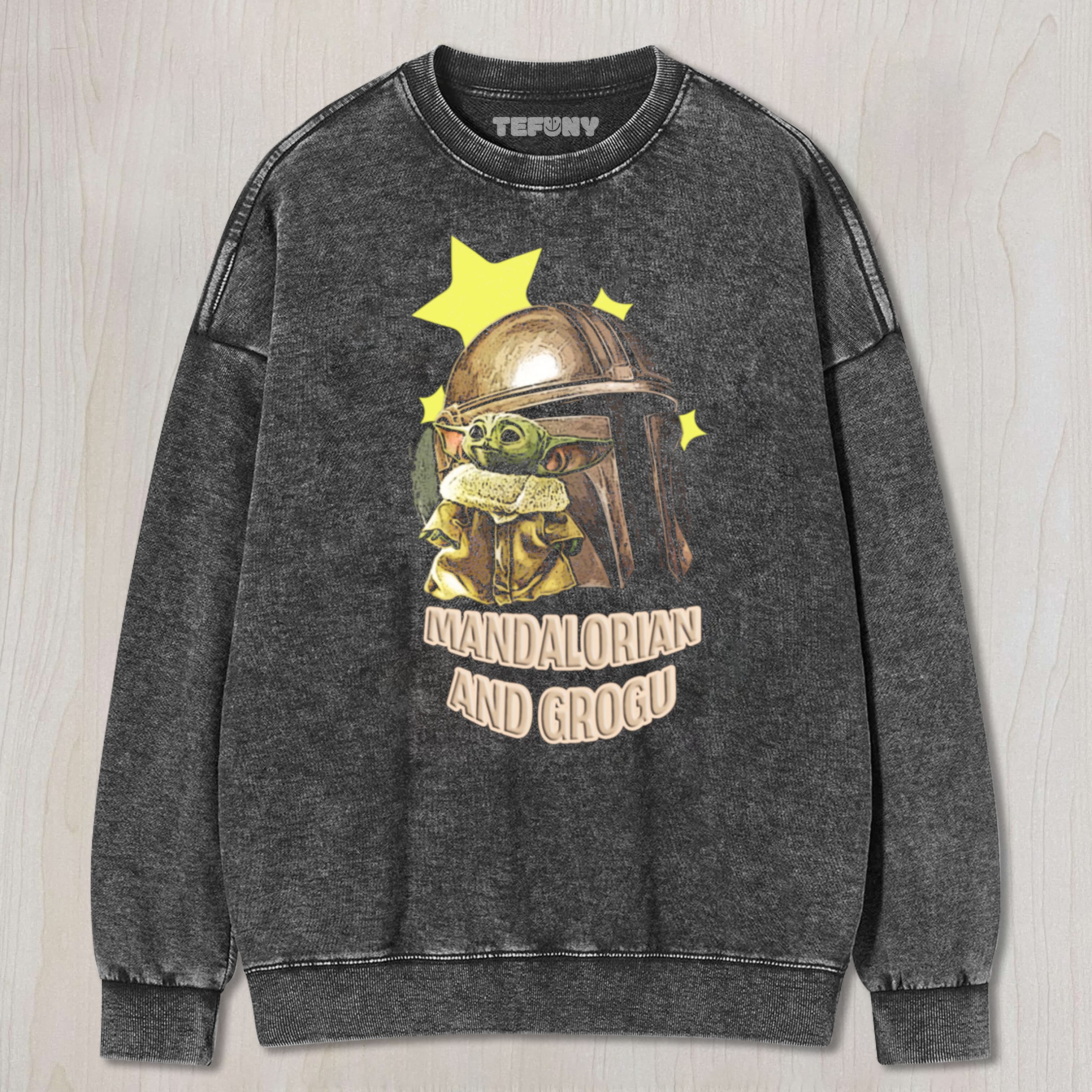 STAR WARS THE MANDALORIAN & GROGU UNISEX TEE, TANK TOP, LAYERED LS, SWEATSHIRT & HOODIE