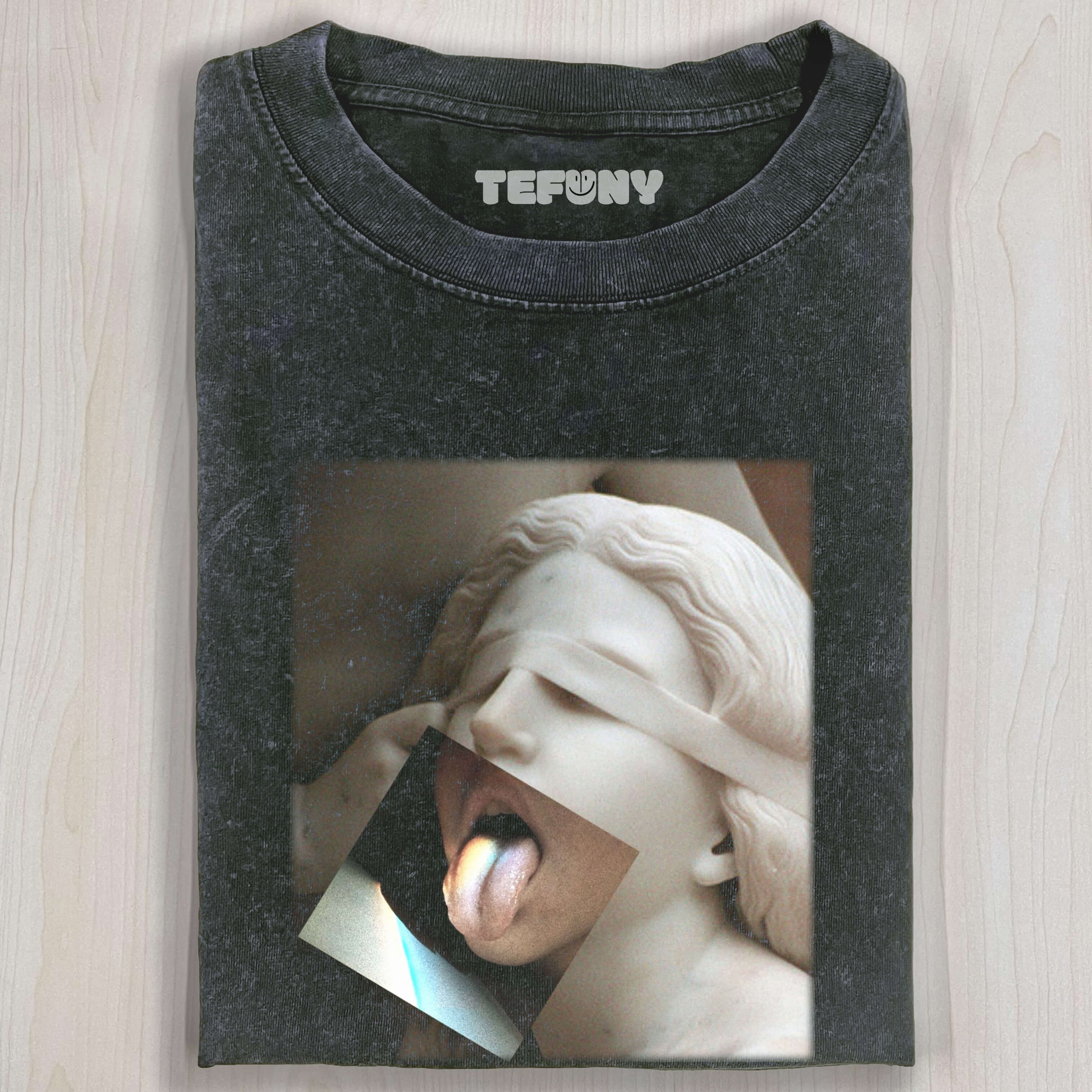 STATUE STICKING OUT TONGUE T-SHIRT