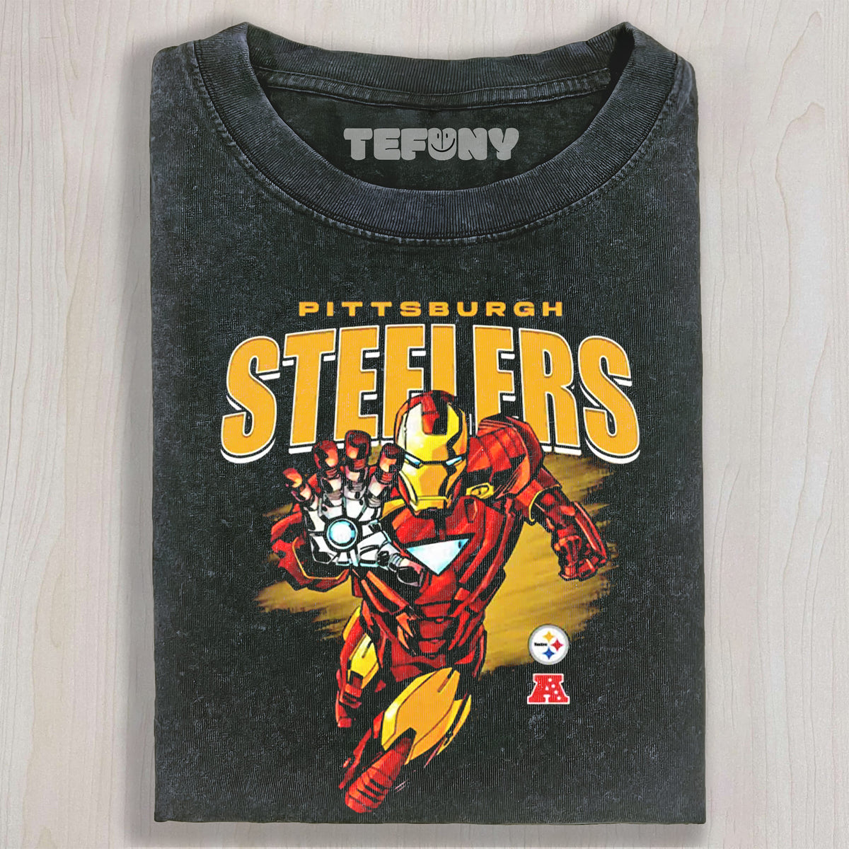STEELERS & IRON MAN UNISEX TEE, TANK TOP, LAYERED LS, SWEATSHIRT & HOODIE