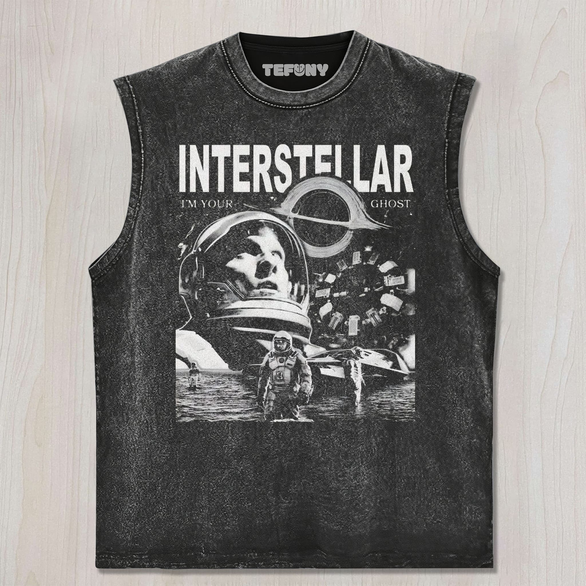 STELLAR FRONTIER VINTAGE WASHED SCI - FI MOVIE V1 UNISEX TEE, TANK TOP, LAYERED LS, SWEATSHIRT & HOODIE