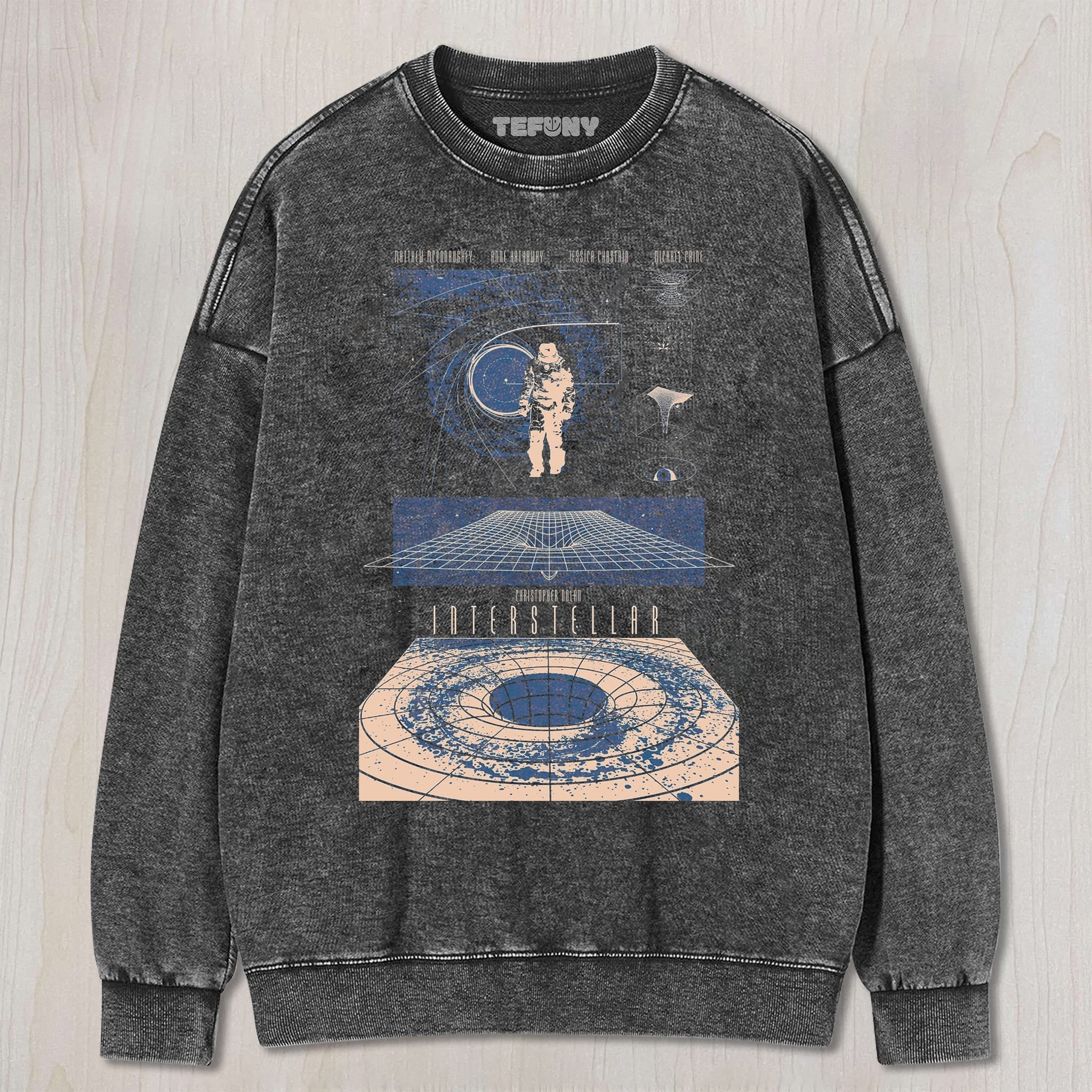STELLAR FRONTIER VINTAGE WASHED SCI - FI MOVIE V2 UNISEX TEE, TANK TOP, LAYERED LS, SWEATSHIRT & HOODIE
