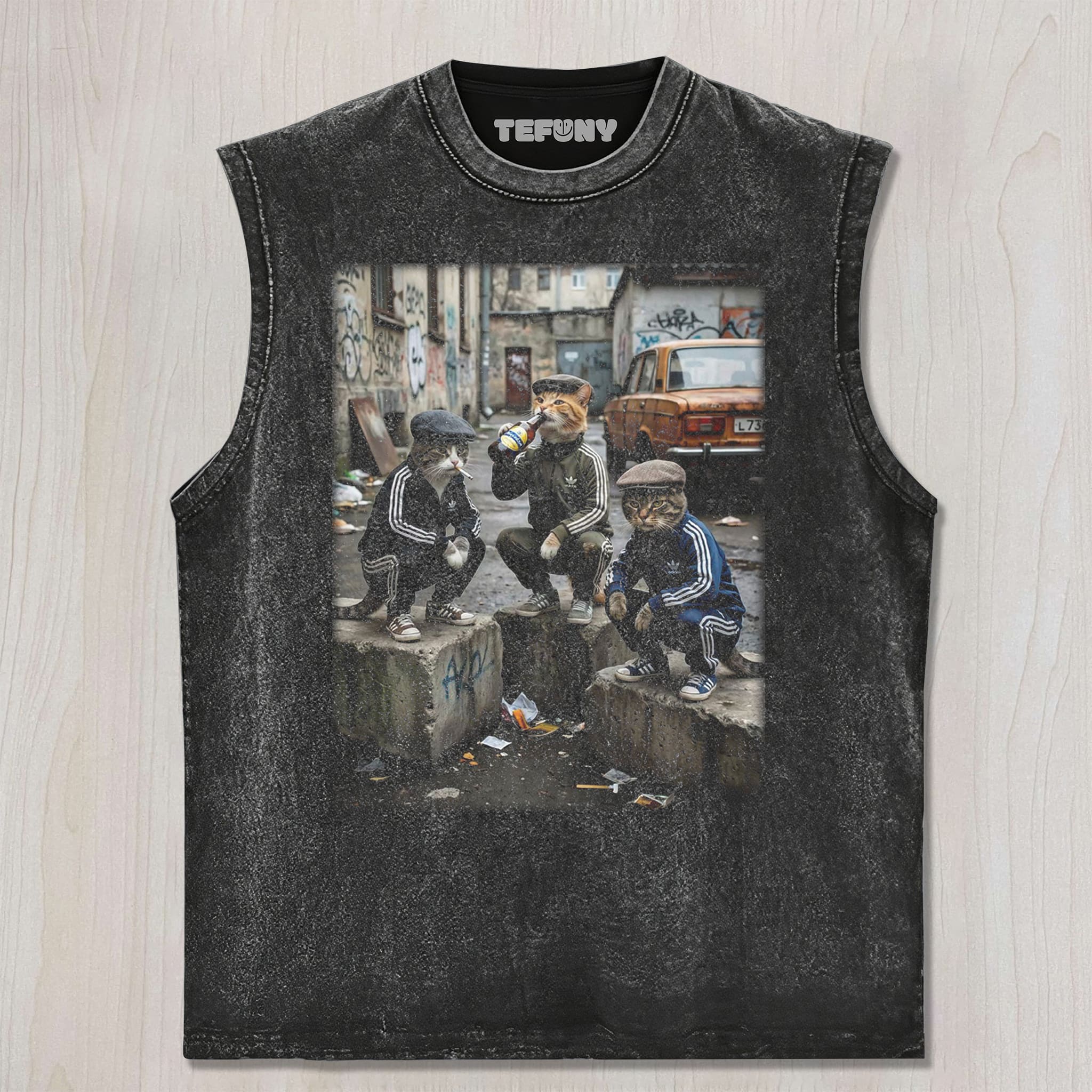 STREET GANGSTER CATS UNISEX TEE, TANK TOP, LAYERED LS, SWEATSHIRT & HOODIE