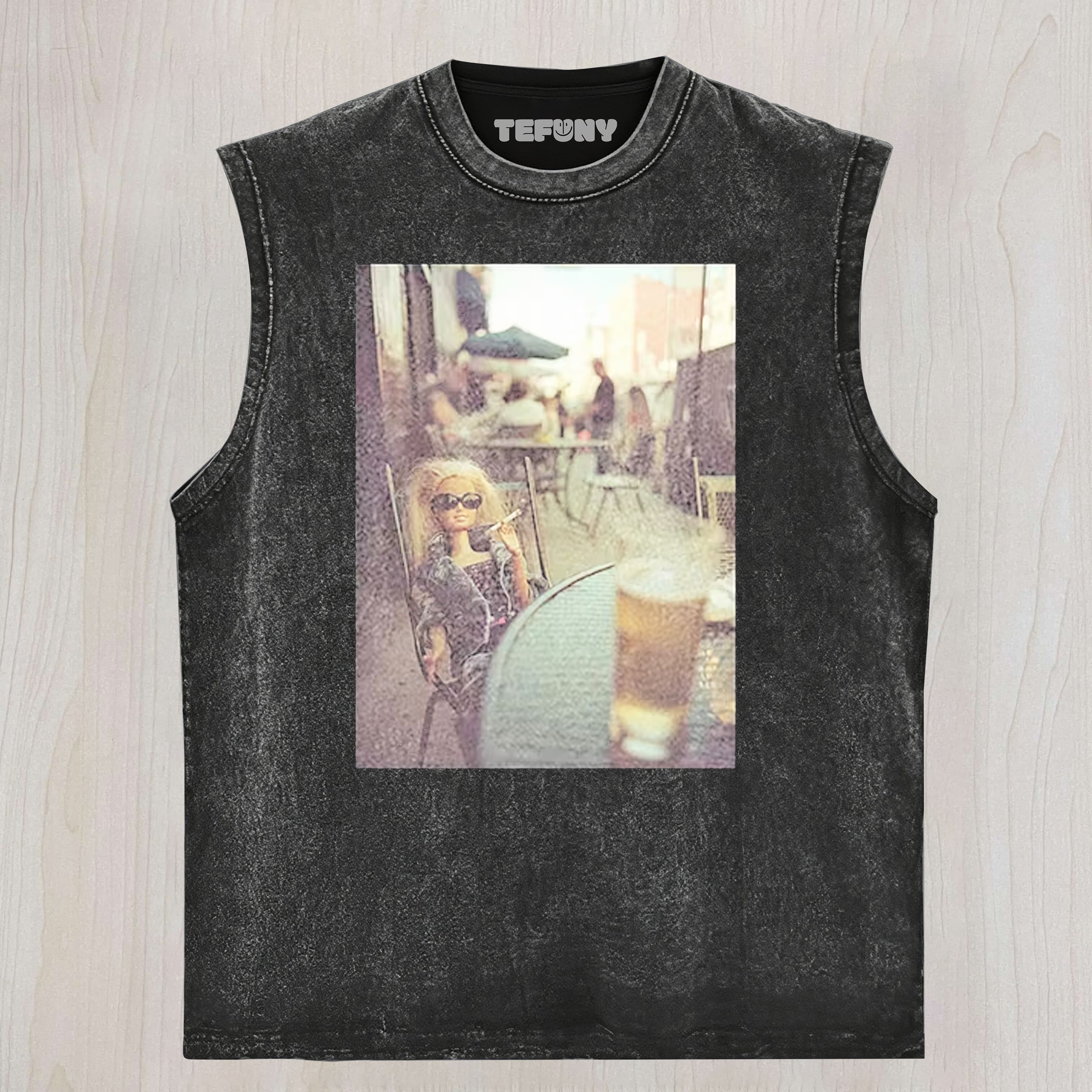 STREET AFTERNOON TEADOLL FACE GIRL UNISEX TEE, TANK TOP, LAYERED LS, SWEATSHIRT & HOODIE