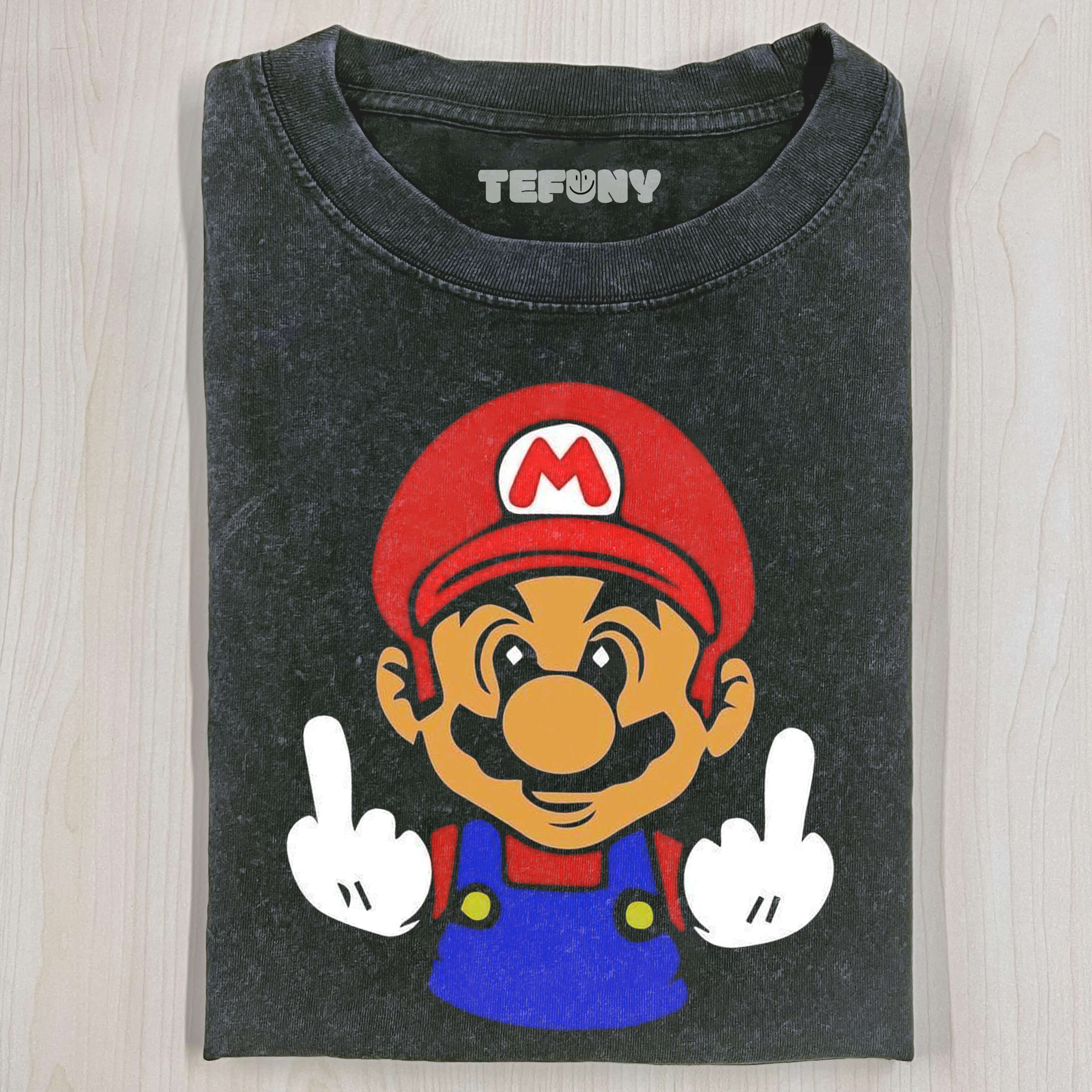 SUPER MARIO BROS. MIDDLE FINGER T-SHIRT