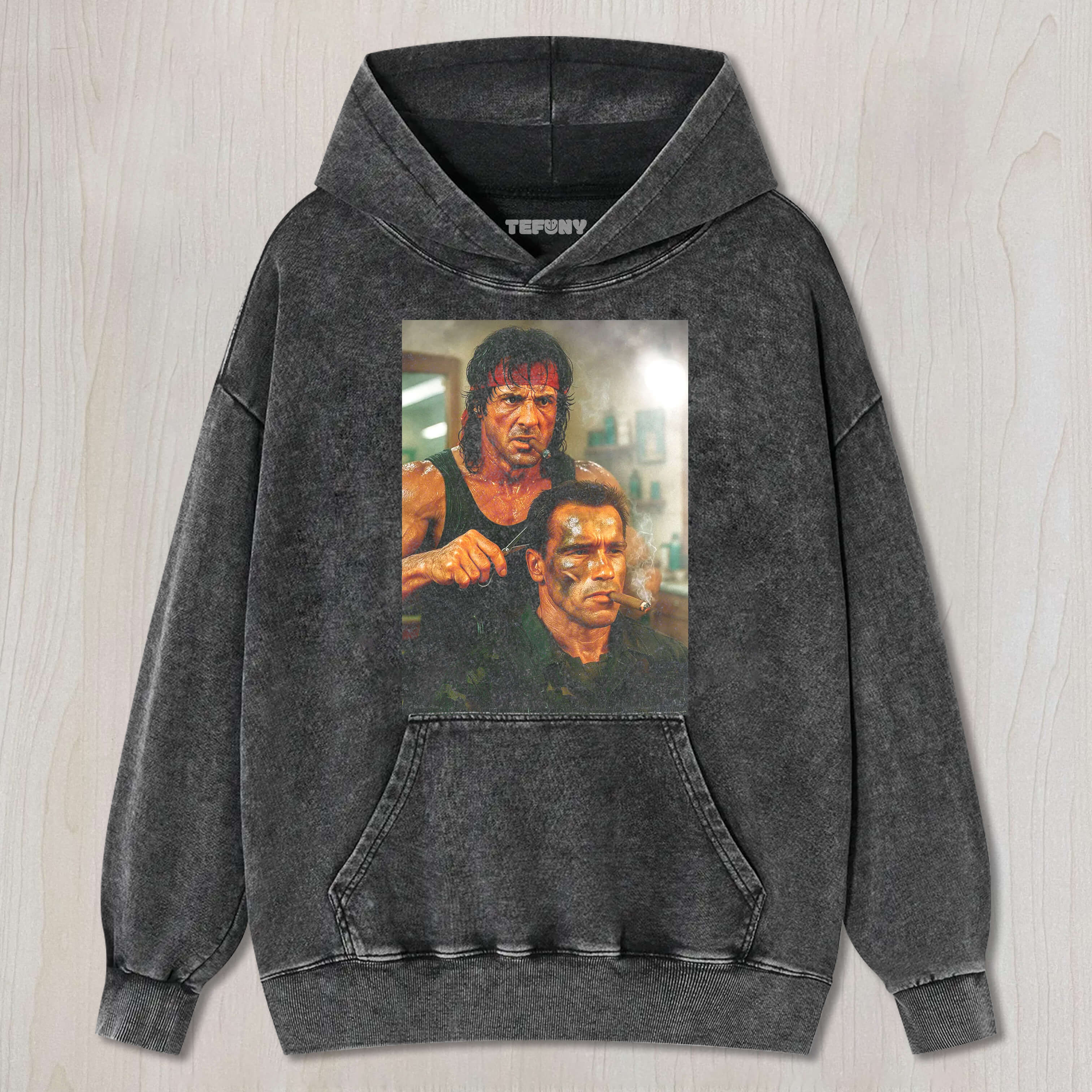 SYLVESTER STALLONE & ARNOLD SCHWARZENEGGER TEE & SWEAT & HOOD