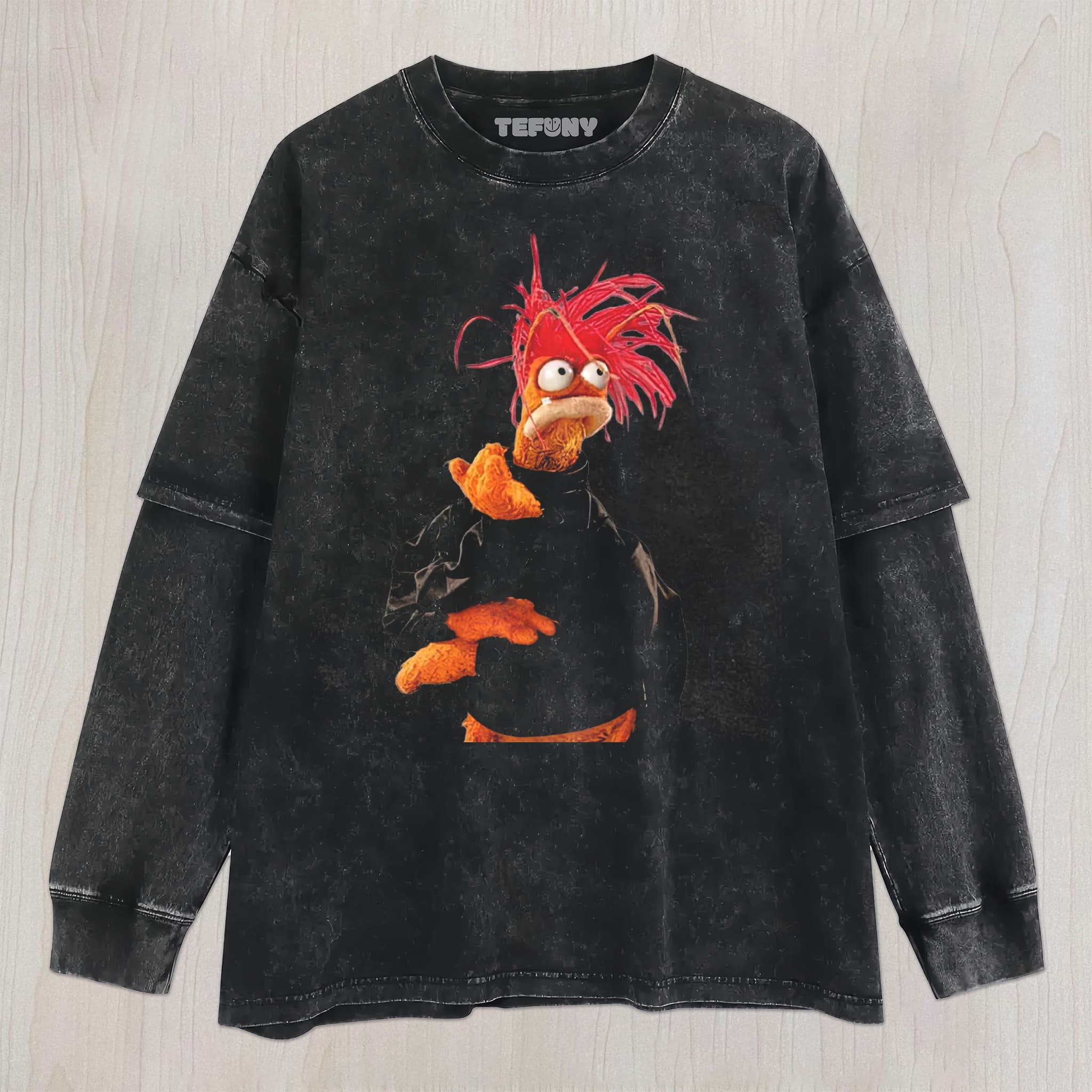 STRESSED OUT PUPPET MEME UNISEX TEE, TANK TOP, LAYERED LS, SWEATSHIRT & HOODIE