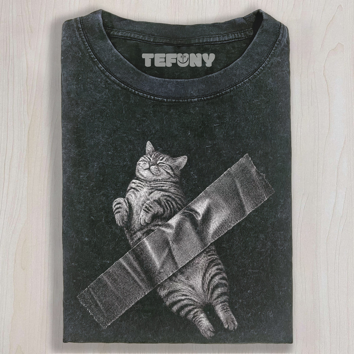 TAPED CAT T-SHIRT UNISEX TEE, TANK TOP, LAYERED LS, SWEATSHIRT & HOODIE
