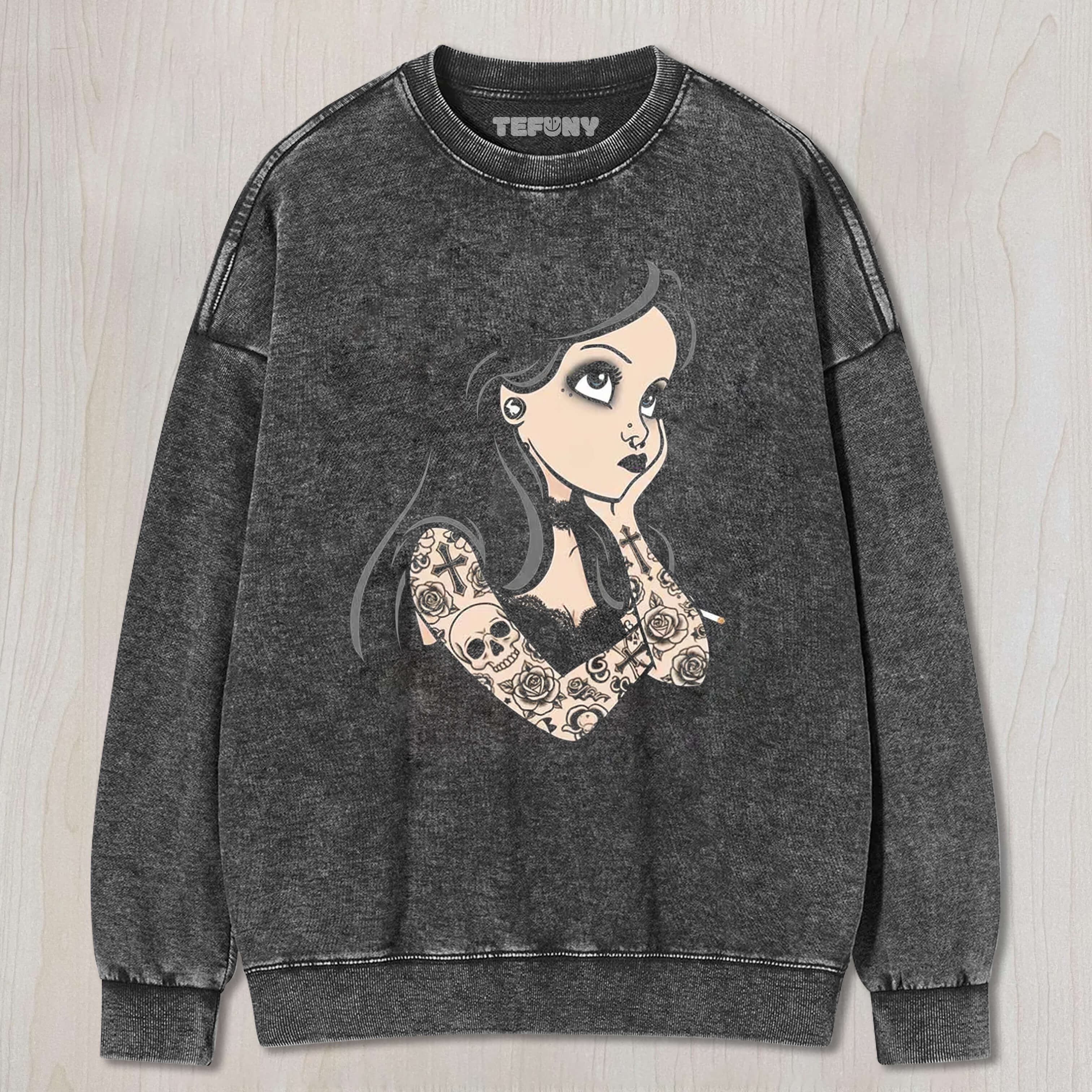 TATTOOED GIRL TEE & SWEAT & HOOD