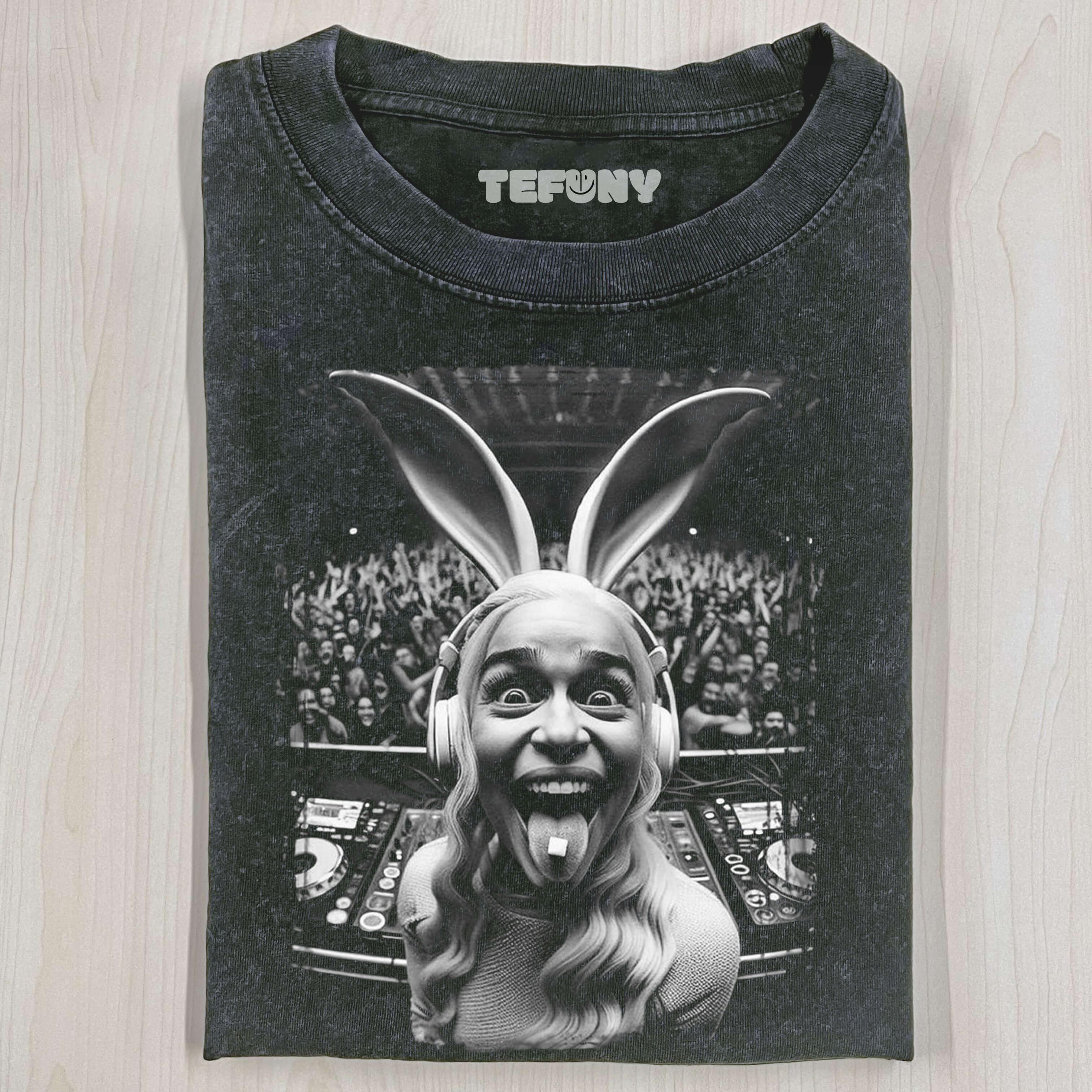 TECHNO RABBIT KHALEESI DJ PARTY STAR T-SHIRT – GAME OF THRONES MEETS RAVE