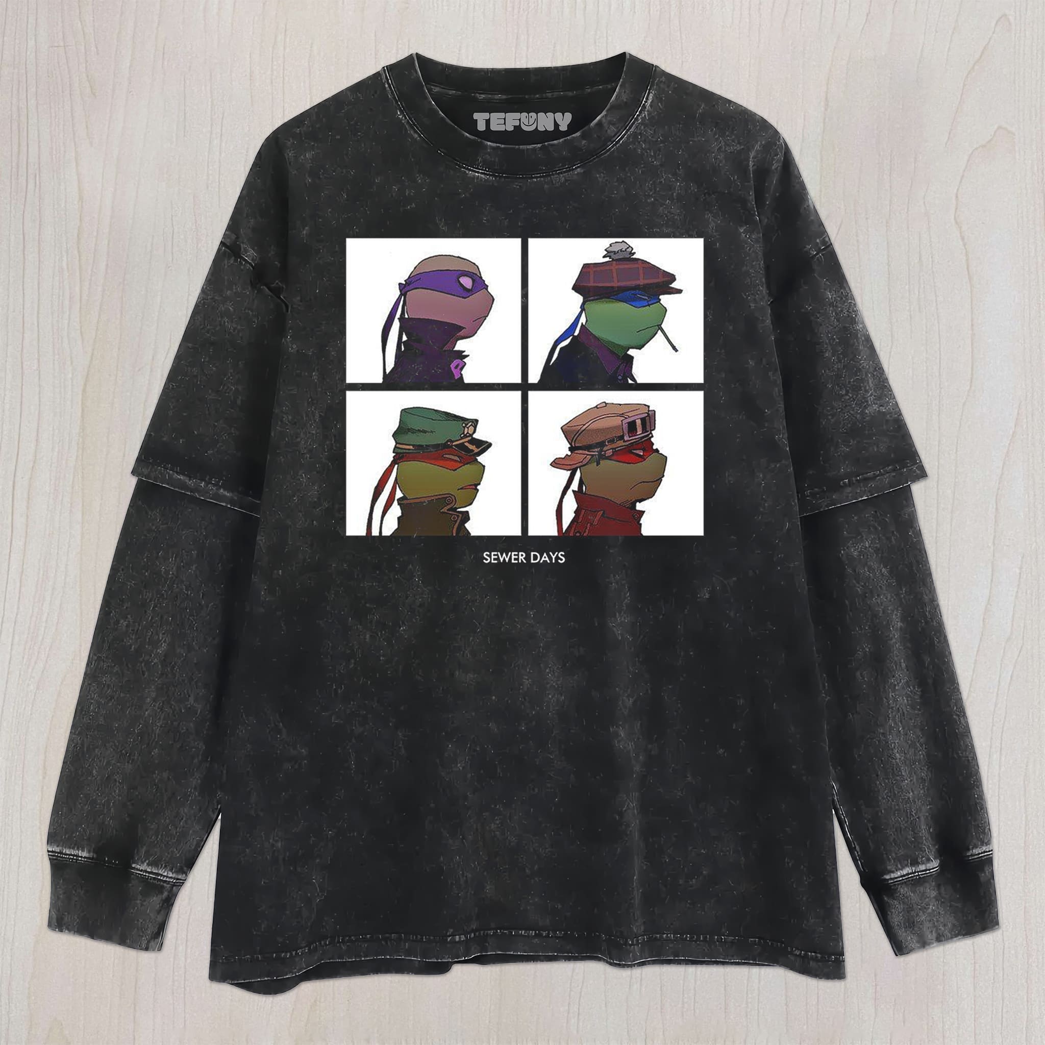 TEENAGE MUTANT NINJA TURTLES SEWER DAYS UNISEX TEE, TANK TOP, LAYERED LS, SWEATSHIRT & HOODIE
