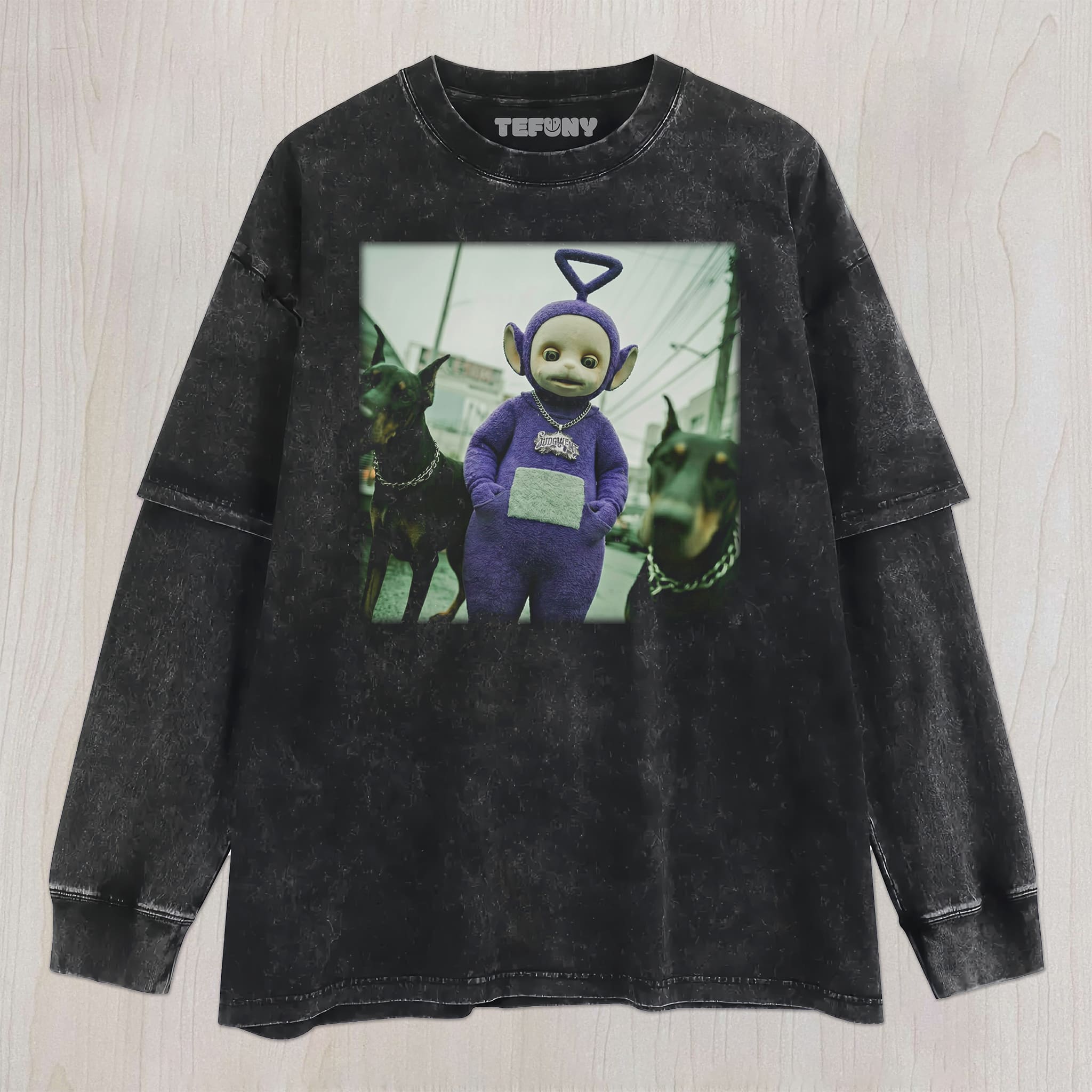 TELETUBBIES-SURREAL V3 UNISEX TEE, TANK TOP, LAYERED LS, SWEATSHIRT & HOODIE