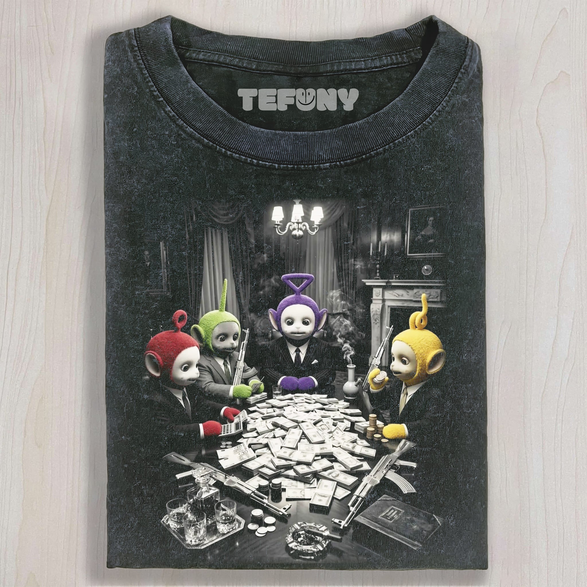 TELETUBBIES-SURREAL V5 UNISEX TEE, TANK TOP, LAYERED LS, SWEATSHIRT & HOODIE