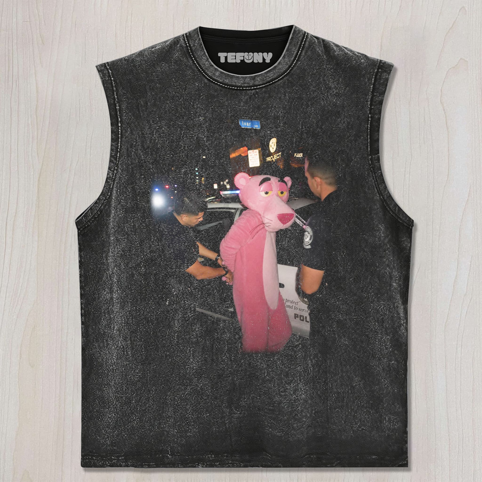 THE ARRESTED PINK PANTHER UNISEX TEE, TANK TOP, LAYERED LS, SWEATSHIRT & HOODIE