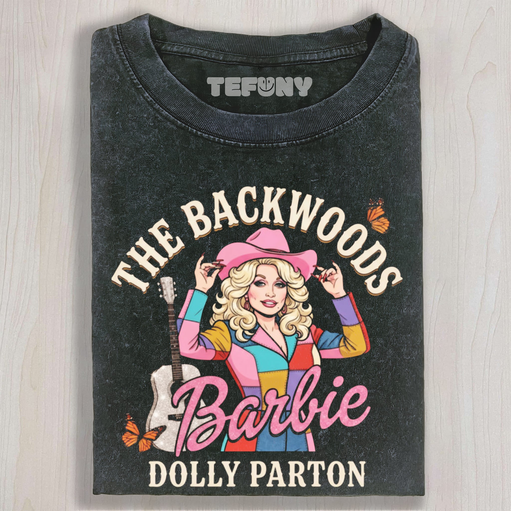 THE BACKWOODS BARBIE DOLLY PARTON UNISEX TEE, TANK TOP, LAYERED LS, SWEATSHIRT & HOODIE
