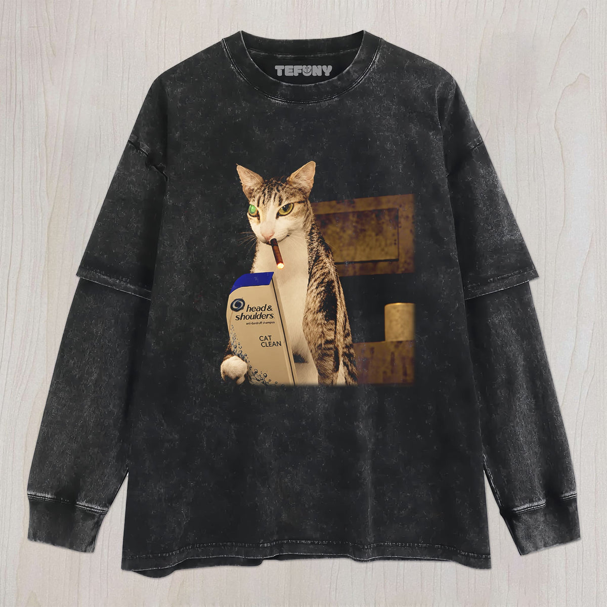 THE CAT WHO FORGOT HIS PHONE UNISEX TEE, TANK TOP, LAYERED LS, SWEATSHIRT & HOODIE