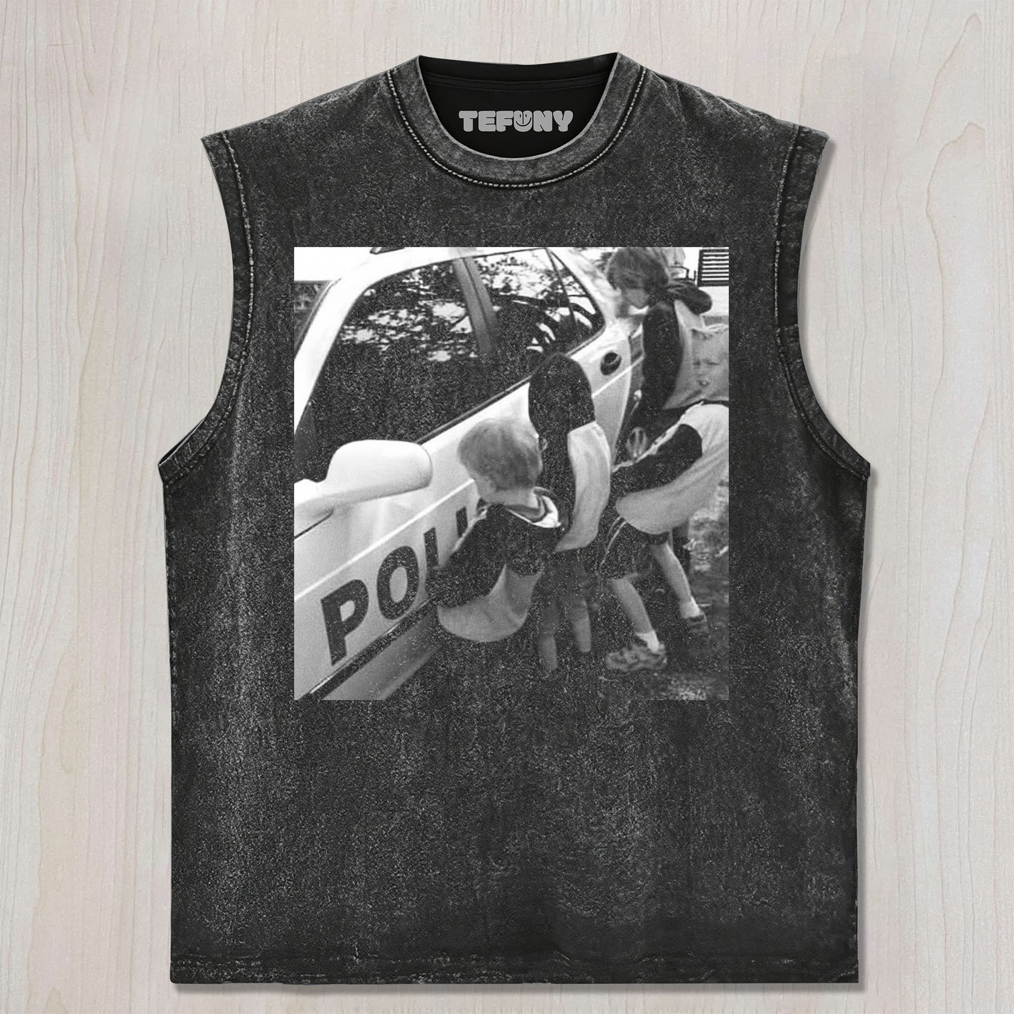 THE CHILDREN URINATED NEXT TO THE CAR UNISEX TEE, TANK TOP, LAYERED LS, SWEATSHIRT & HOODIE