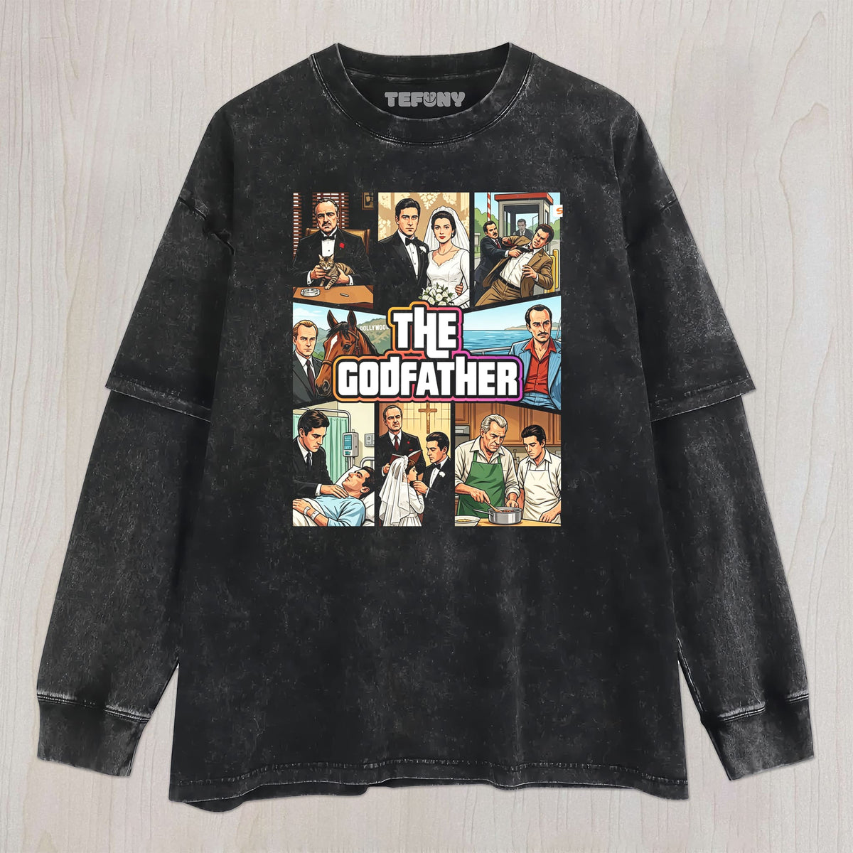 THE GODFATHER UNISEX TEE, TANK TOP, LAYERED LS, SWEATSHIRT & HOODIE