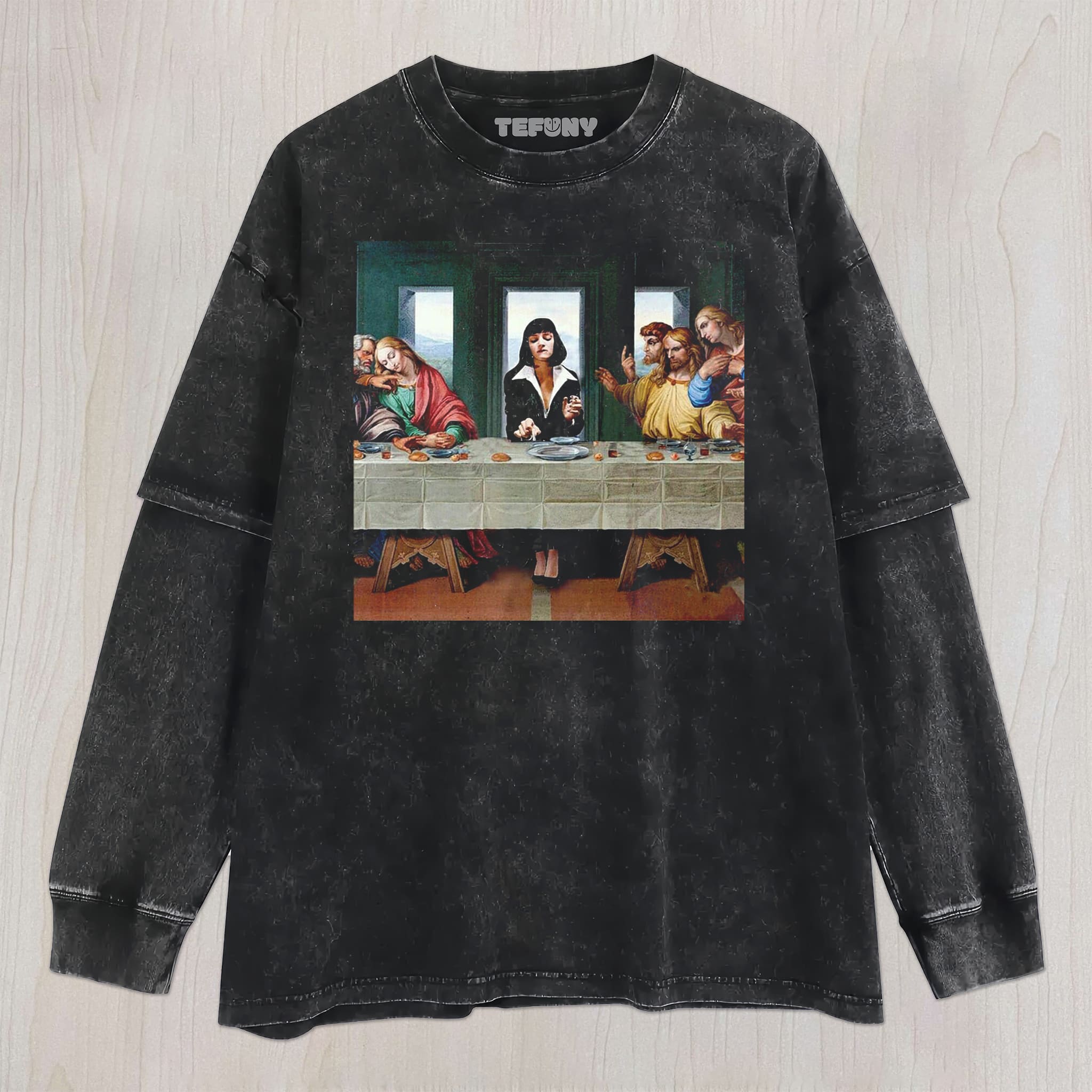 THE LAST SUPPER AND MIA UNISEX TEE, TANK TOP, LAYERED LS, SWEATSHIRT & HOODIE