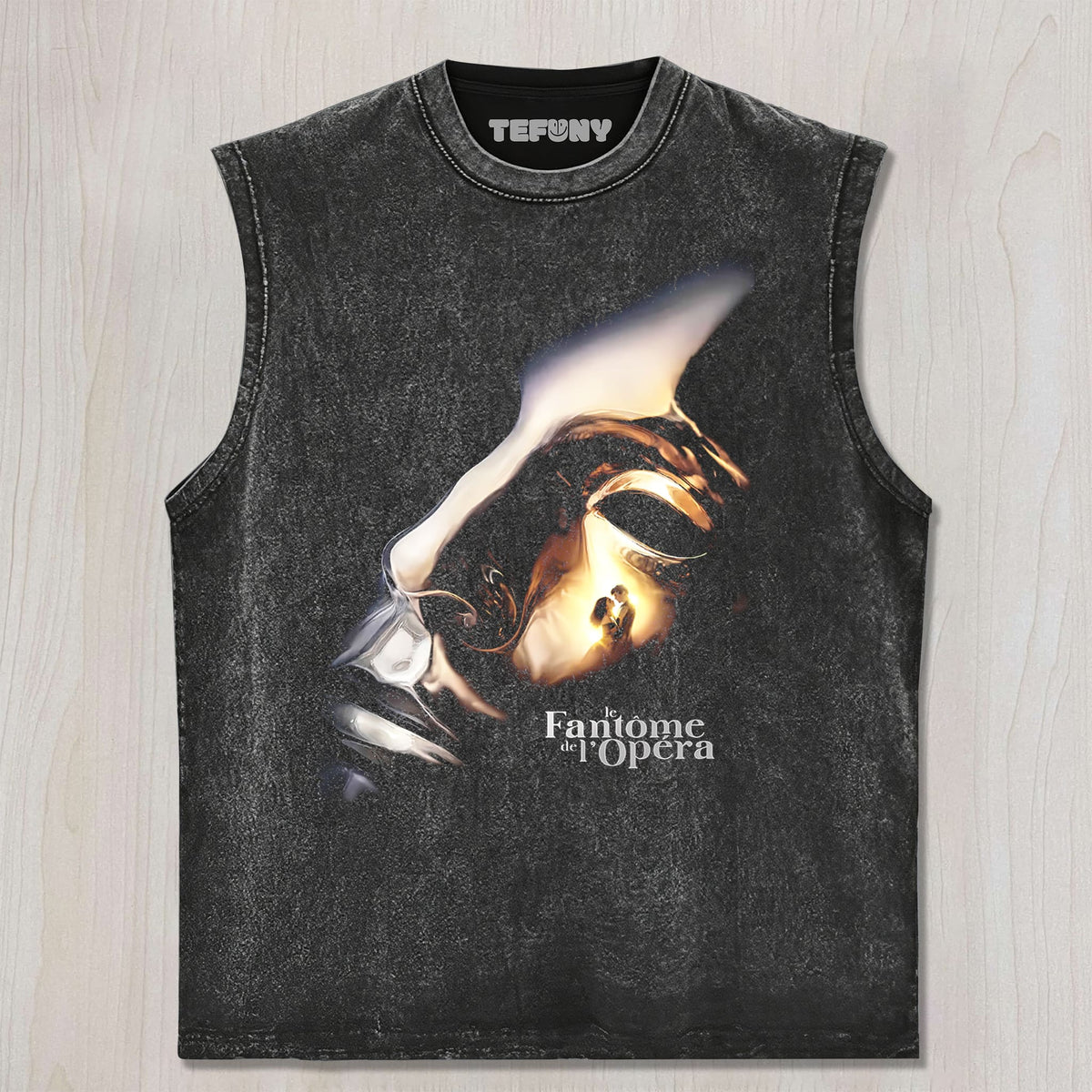 THE PHANTOM OF THE OPERA MASK AND TITLE GRAPHIC V2 UNISEX TEE, TANK TOP, LAYERED LS, SWEATSHIRT & HOODIE