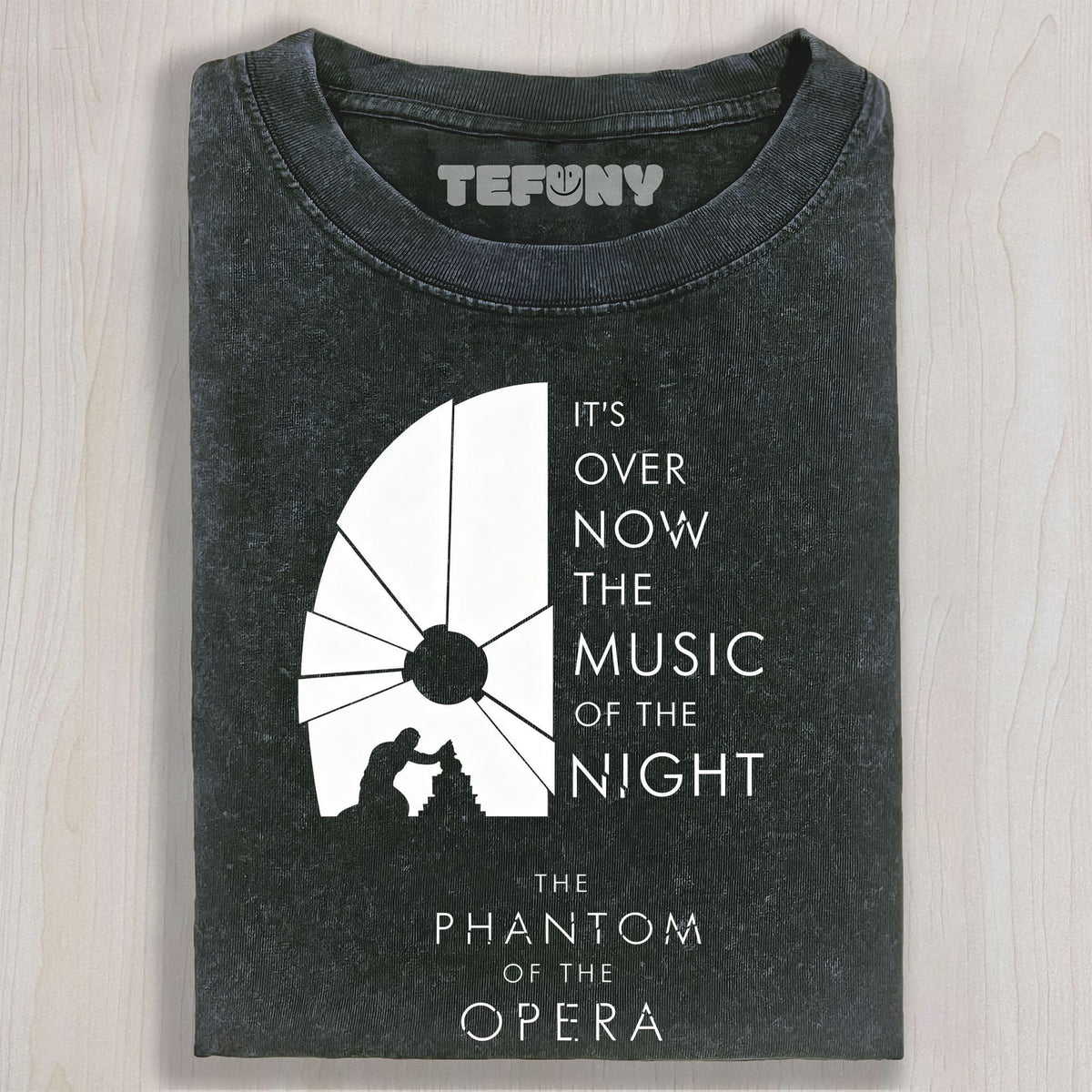 THE PHANTOM OF THE OPERA QUOTE AND SILHOUETTE GRAPHIC UNISEX TEE, TANK TOP, LAYERED LS, SWEATSHIRT & HOODIE