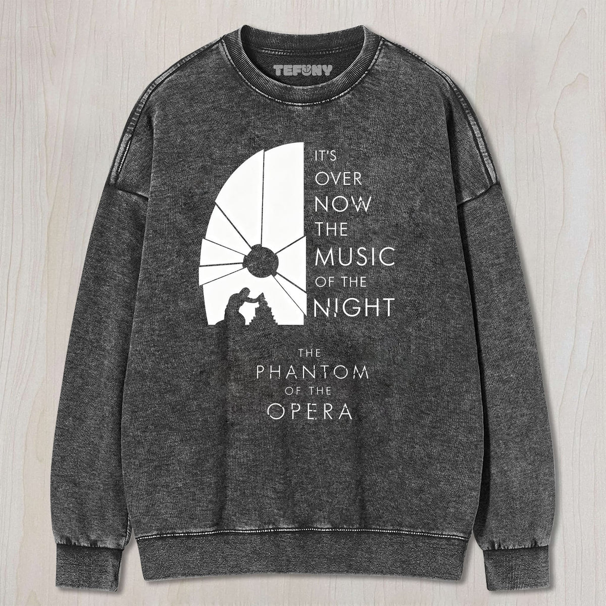 THE PHANTOM OF THE OPERA QUOTE AND SILHOUETTE GRAPHIC UNISEX TEE, TANK TOP, LAYERED LS, SWEATSHIRT & HOODIE