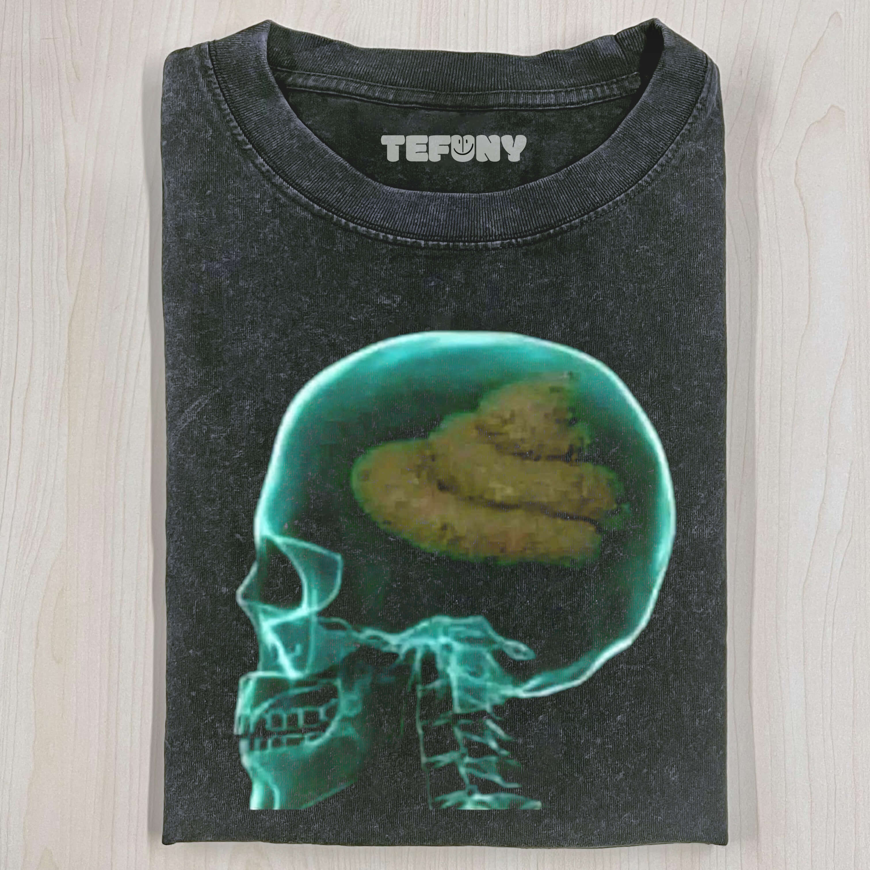 THERE'S SHIT IN THE BRAIN T-SHIRT