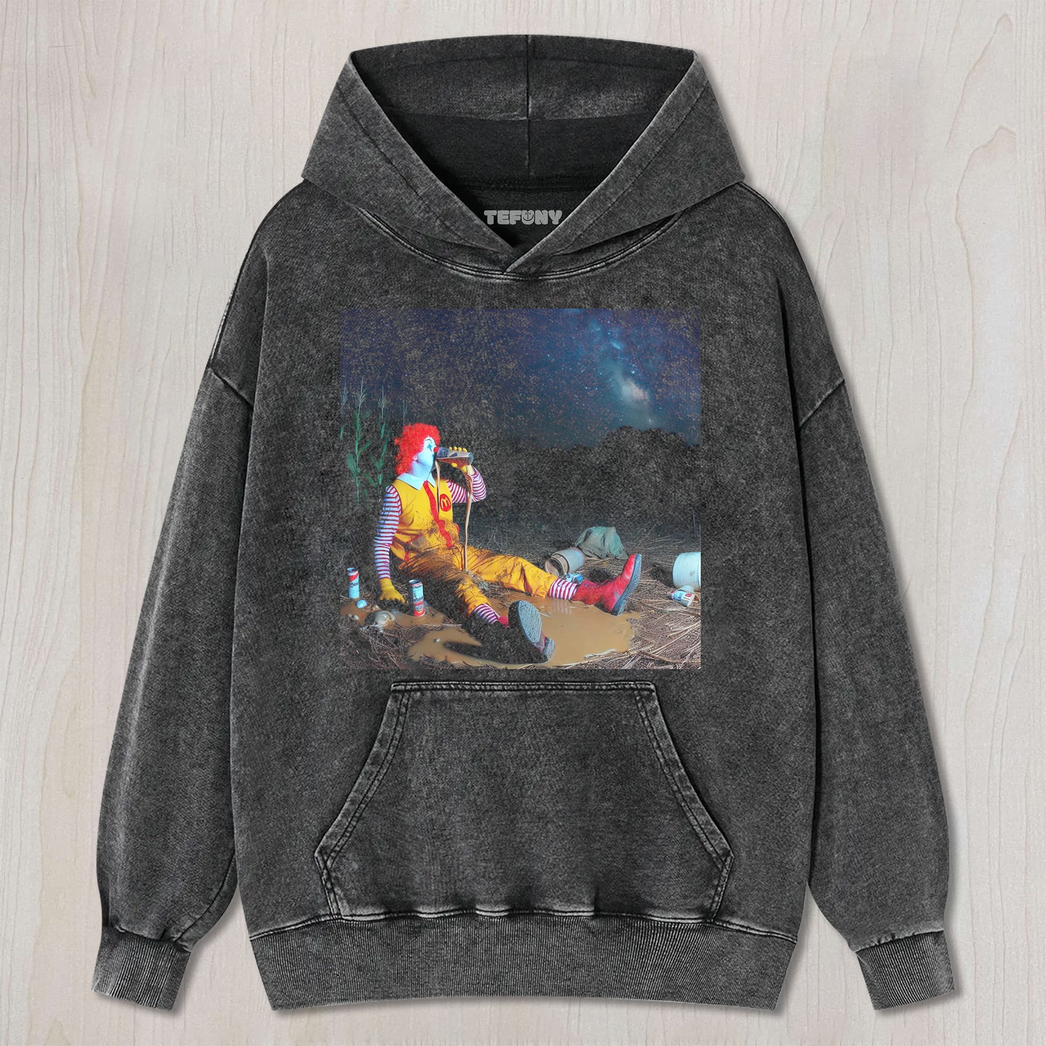 THE SAD CLOWN UNISEX TEE, TANK TOP, LAYERED LS, SWEATSHIRT & HOODIE