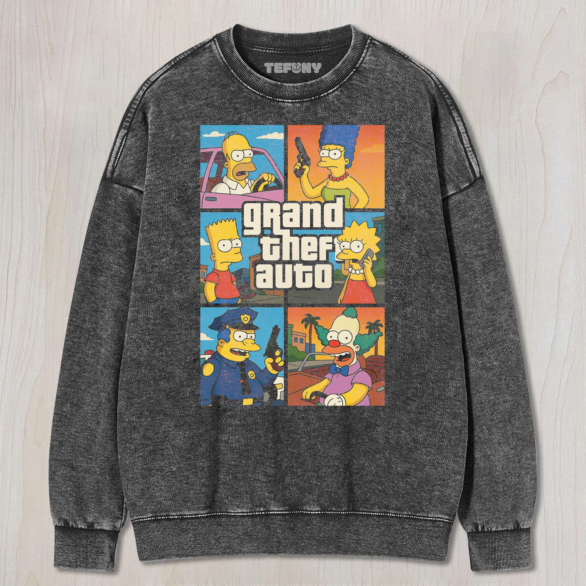 THE SIMPSONS GTV UNISEX TEE, TANK TOP, LAYERED LS, SWEATSHIRT & HOODIE