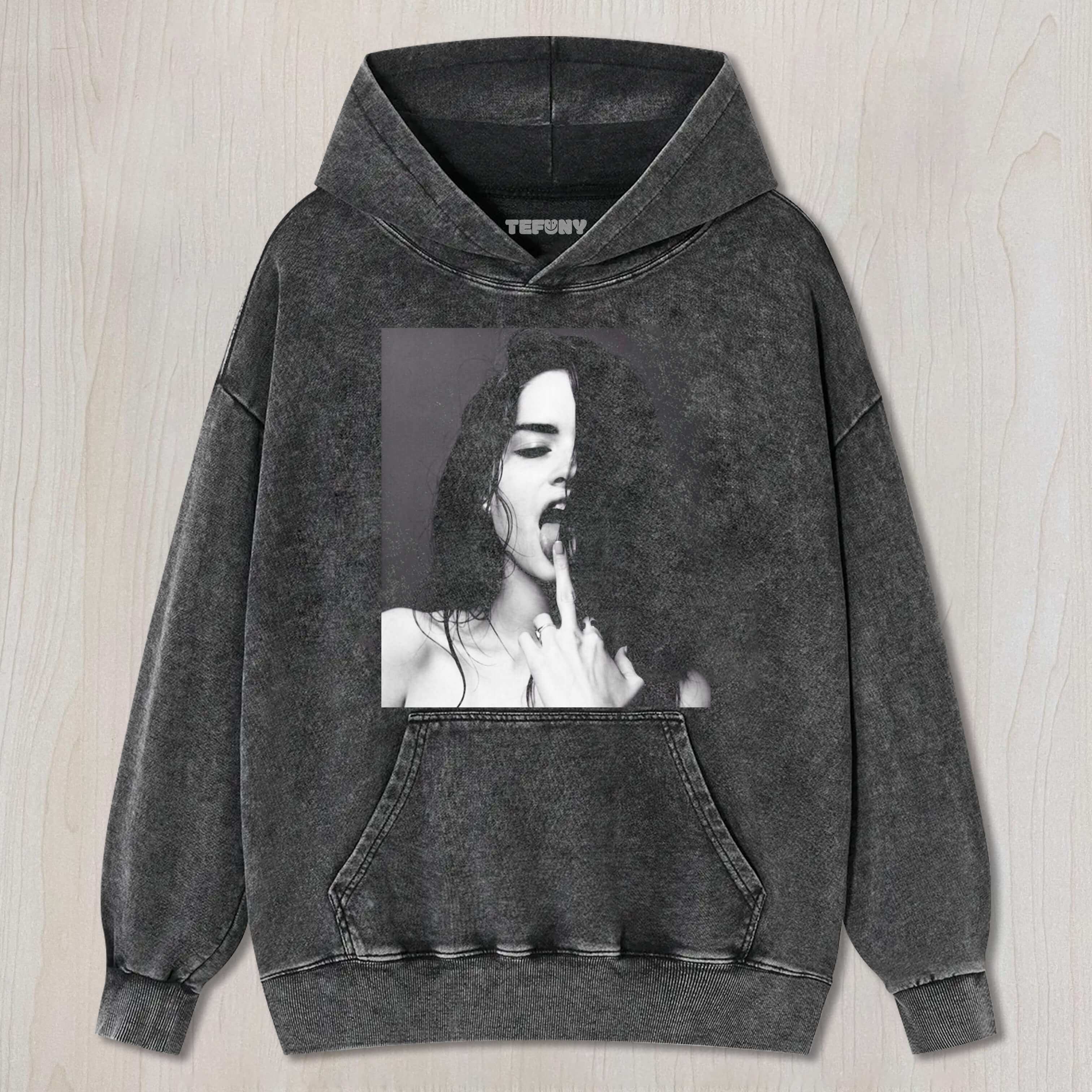 THE WOMAN LICKS HER MIDDLE FINGER TEE & SWEAT & HOOD