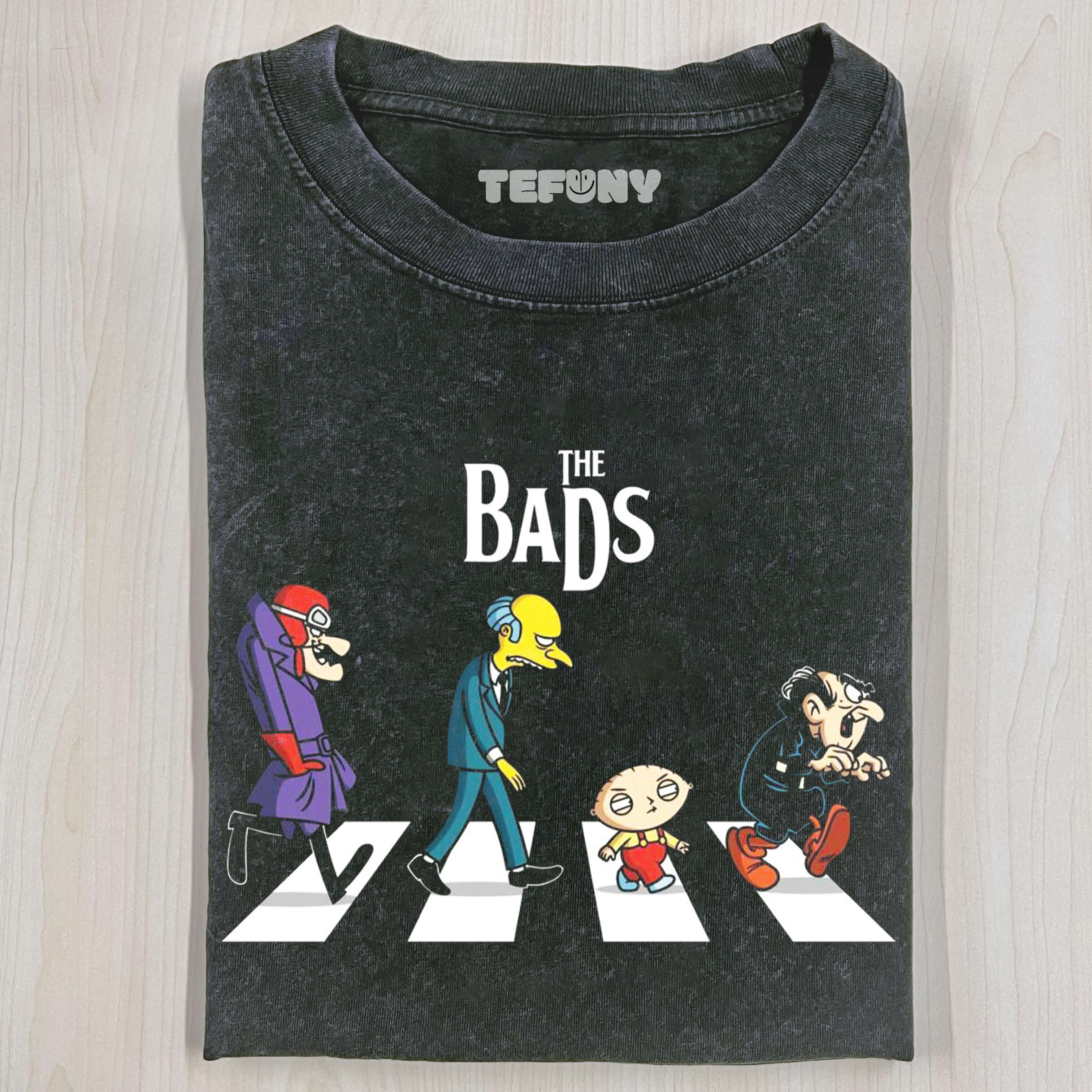 THE BADS CROSSING THE ROAD T-SHIRT