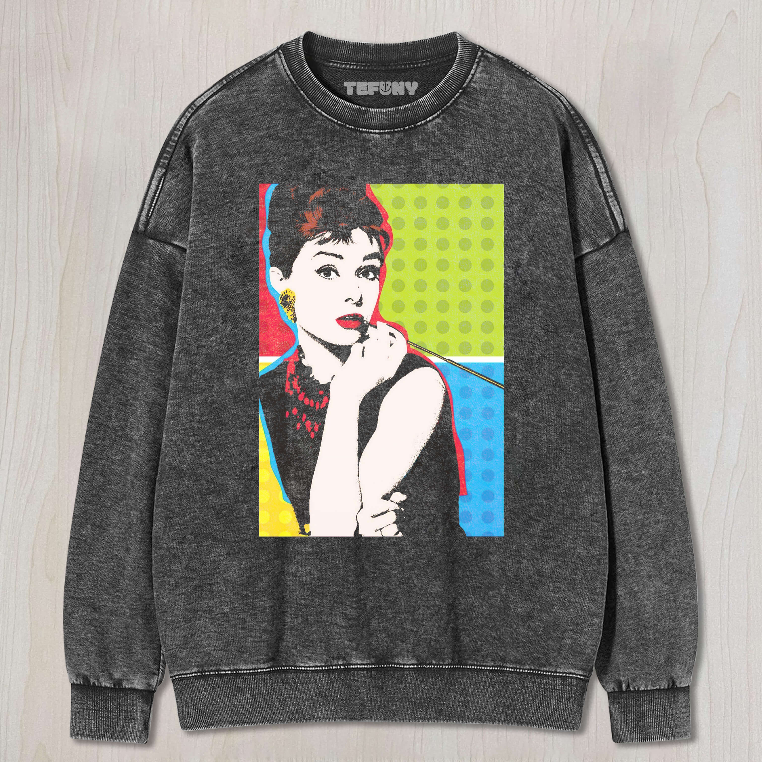 THE COLORFUL AUDREY HEPBURN T-SHIRT & LONG SLEEVES & HOODIES