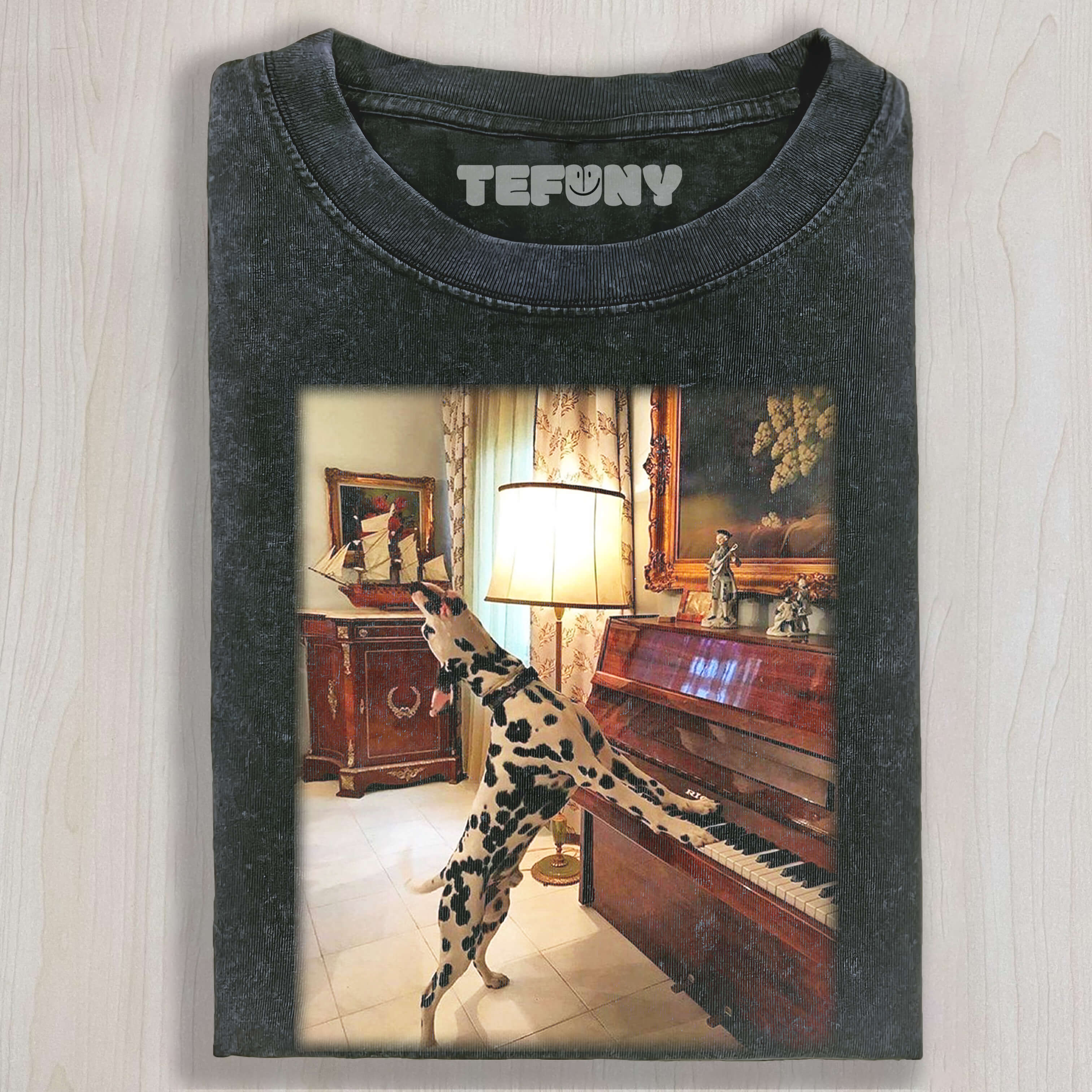 THE DOG IS PLAYING THE PIANO TEE & SWEAT & HOOD