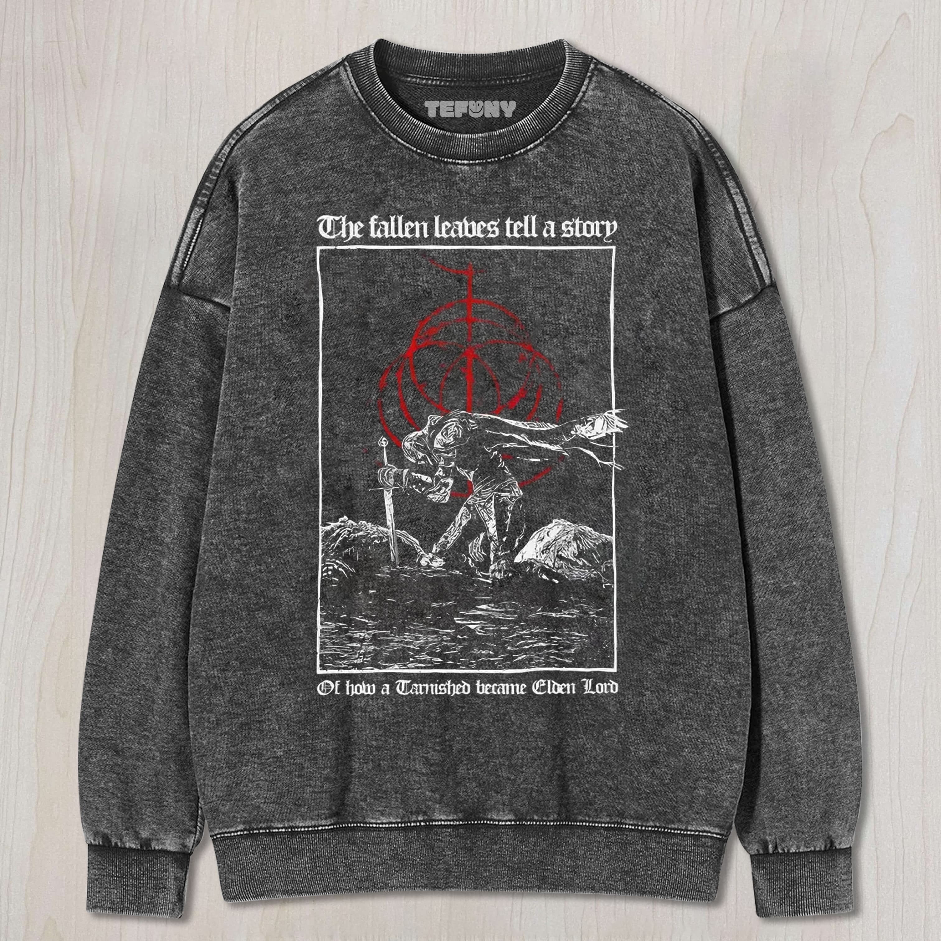 THE FALLEN LEAVES TELL A STORY UNISEX TEE, TANK TOP, LAYERED LS, SWEATSHIRT & HOODIE