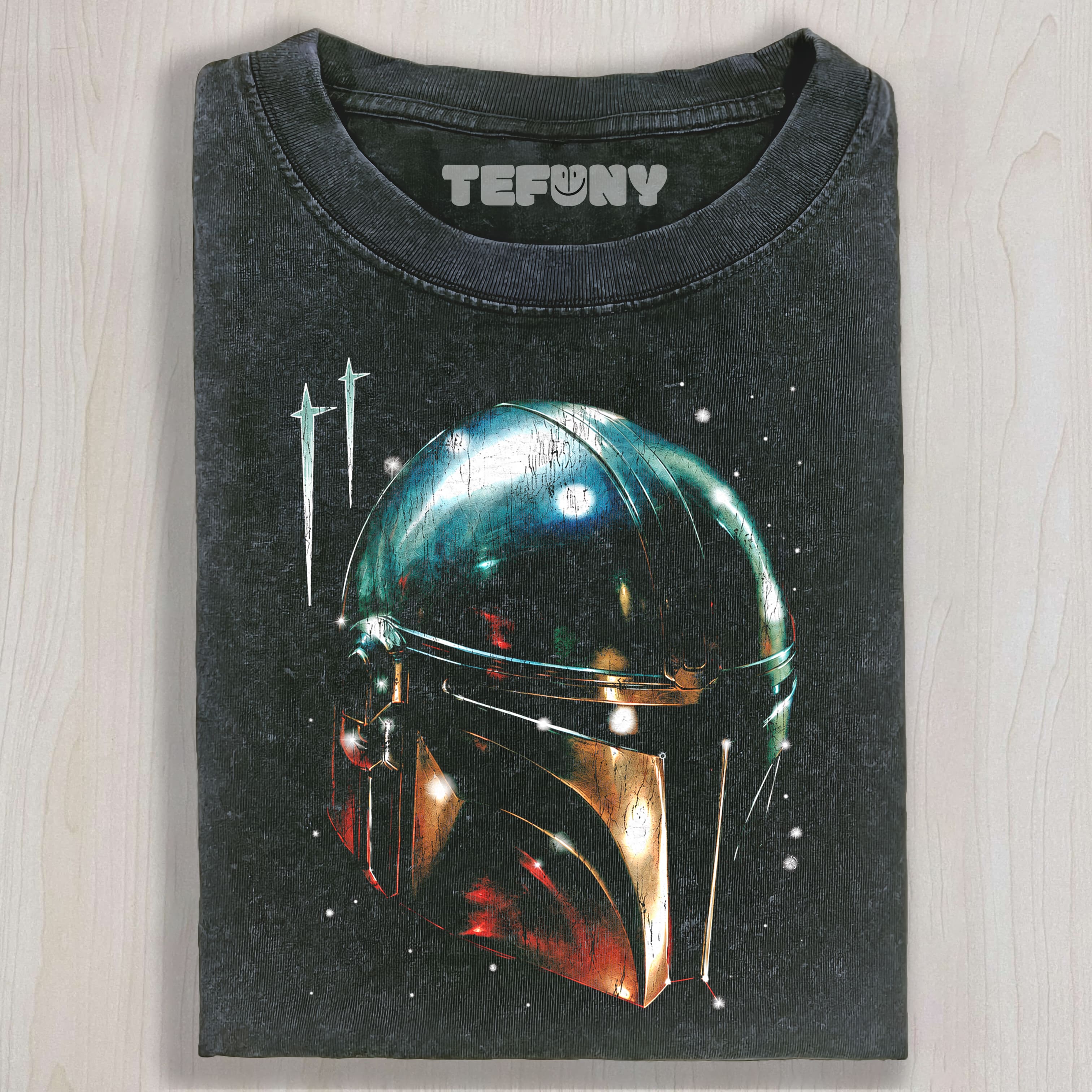 THE MANDALORIAN HELMET UNISEX TEE, TANK TOP, LAYERED LS, SWEATSHIRT & HOODIE