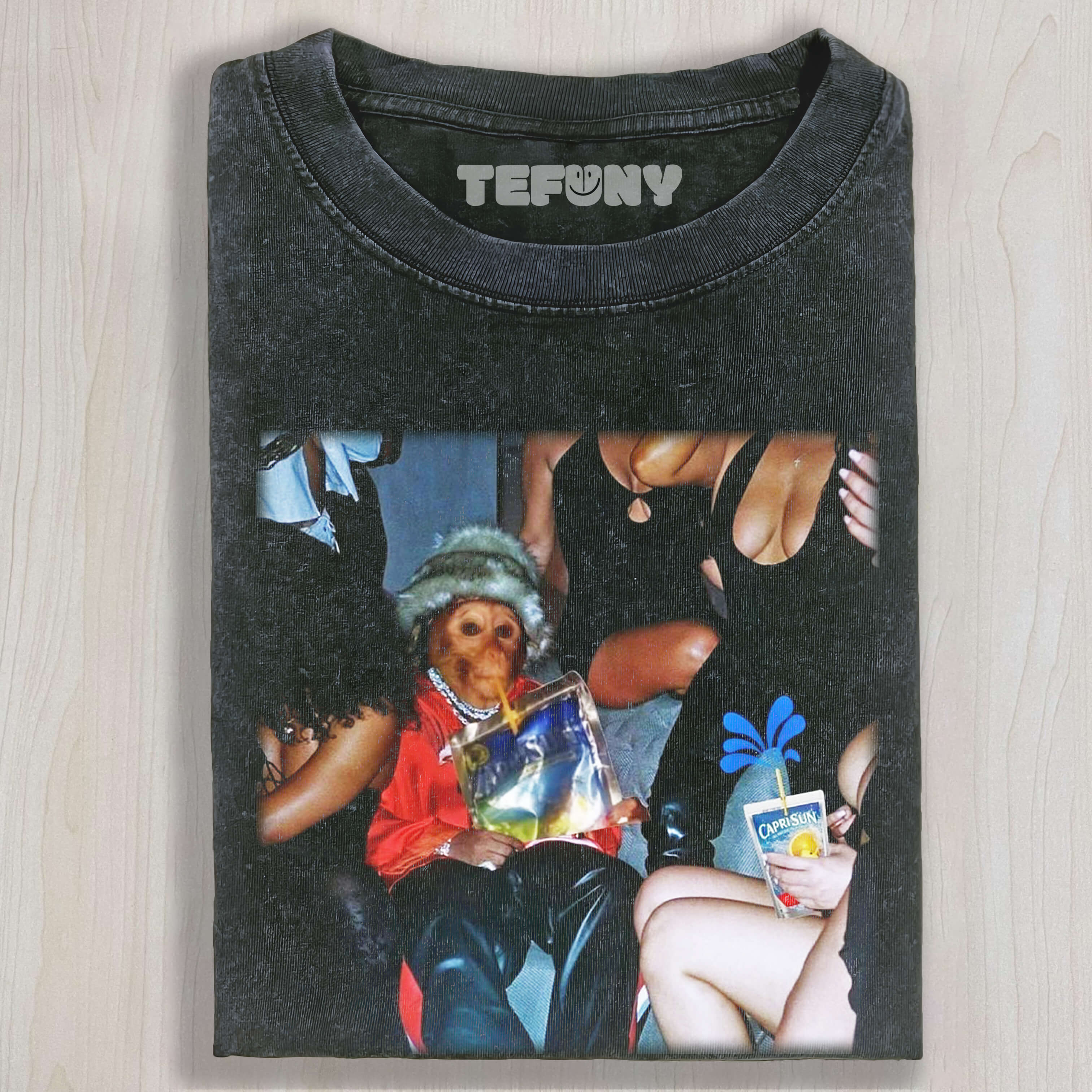 THE MONKEY IS IN THE MIDDLE T-SHIRT