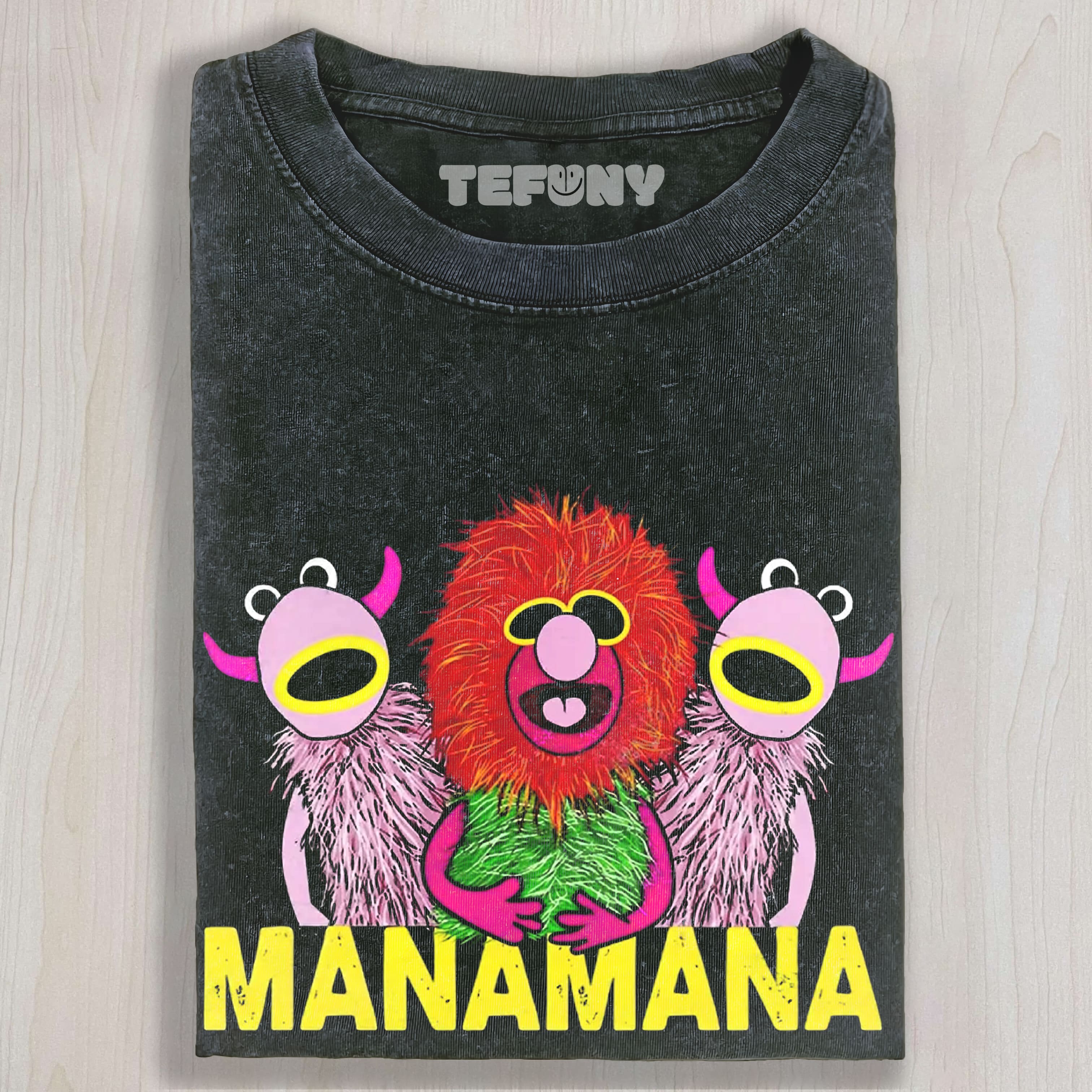 THE MUPPETS MAHNA MAHNA GRAPHIC VINTAGE WASHED UNISEX TEE, TANK TOP, LAYERED LS, SWEATSHIRT & HOODIE