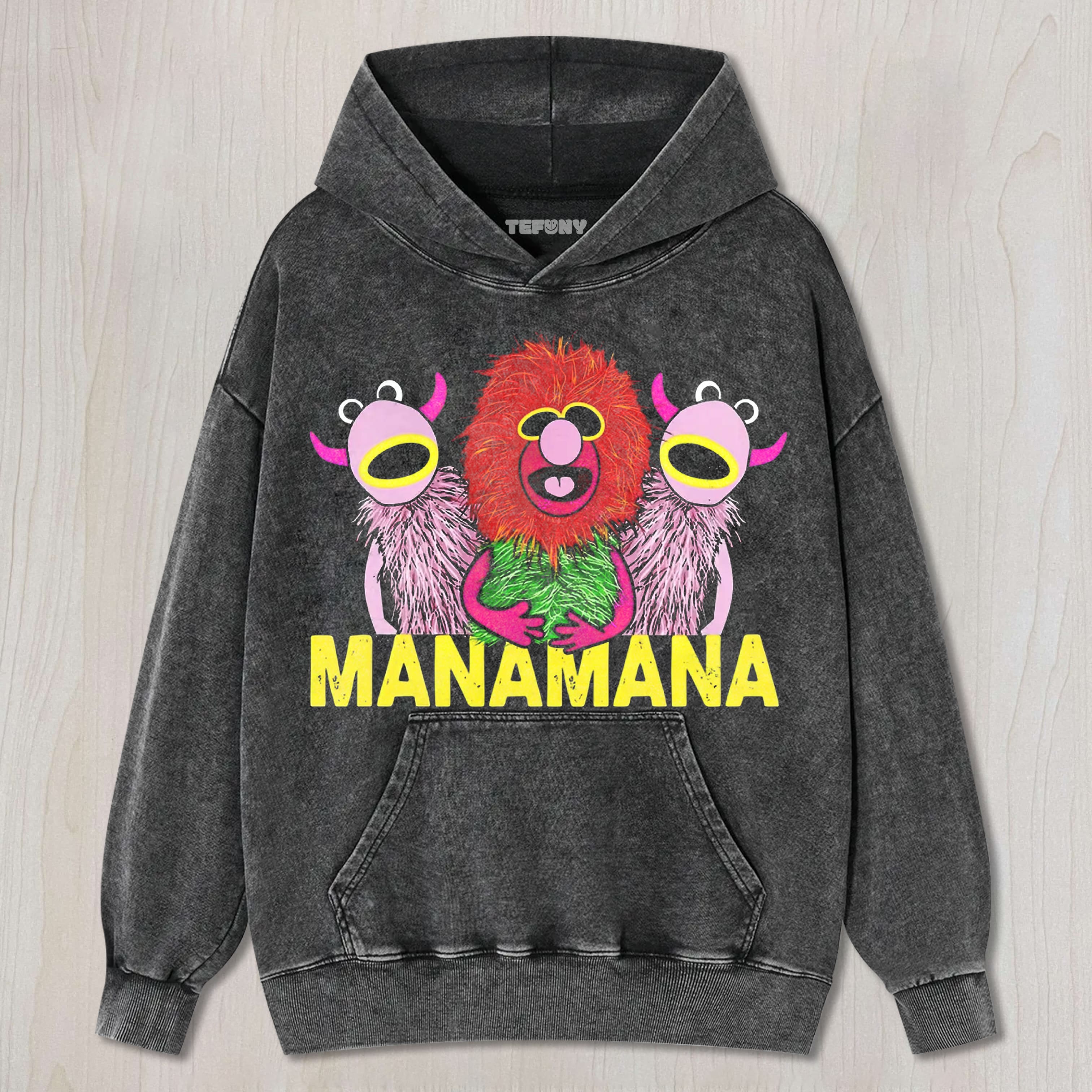 THE MUPPETS MAHNA MAHNA GRAPHIC VINTAGE WASHED UNISEX TEE, TANK TOP, LAYERED LS, SWEATSHIRT & HOODIE
