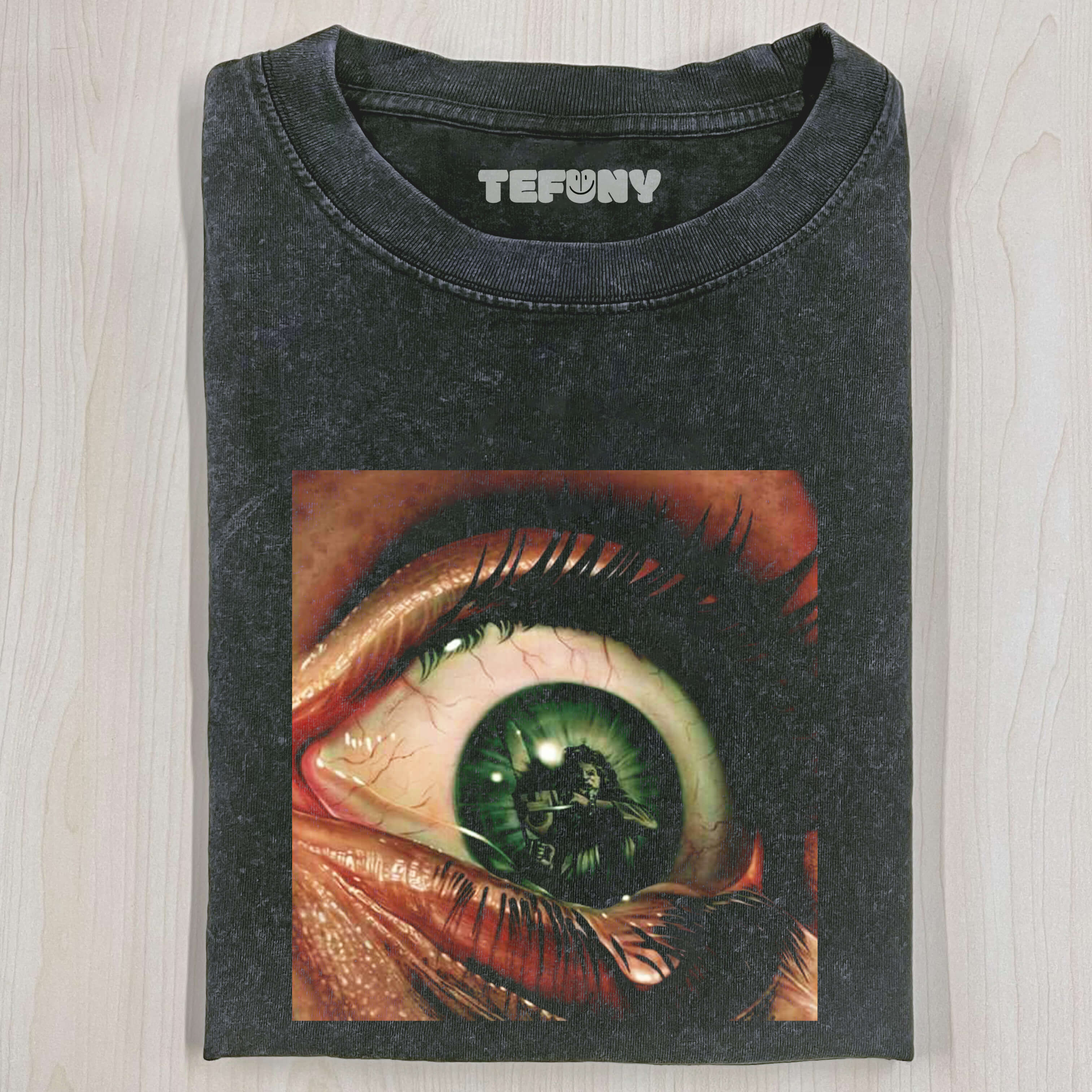 THE PERSON IN THE EYEBALL T-SHIRT